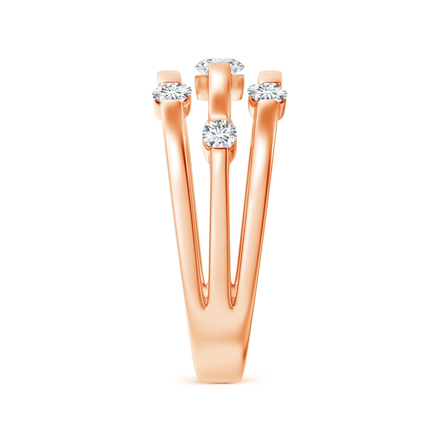 G, VS2 / 0.5 CT / 14 KT Rose Gold