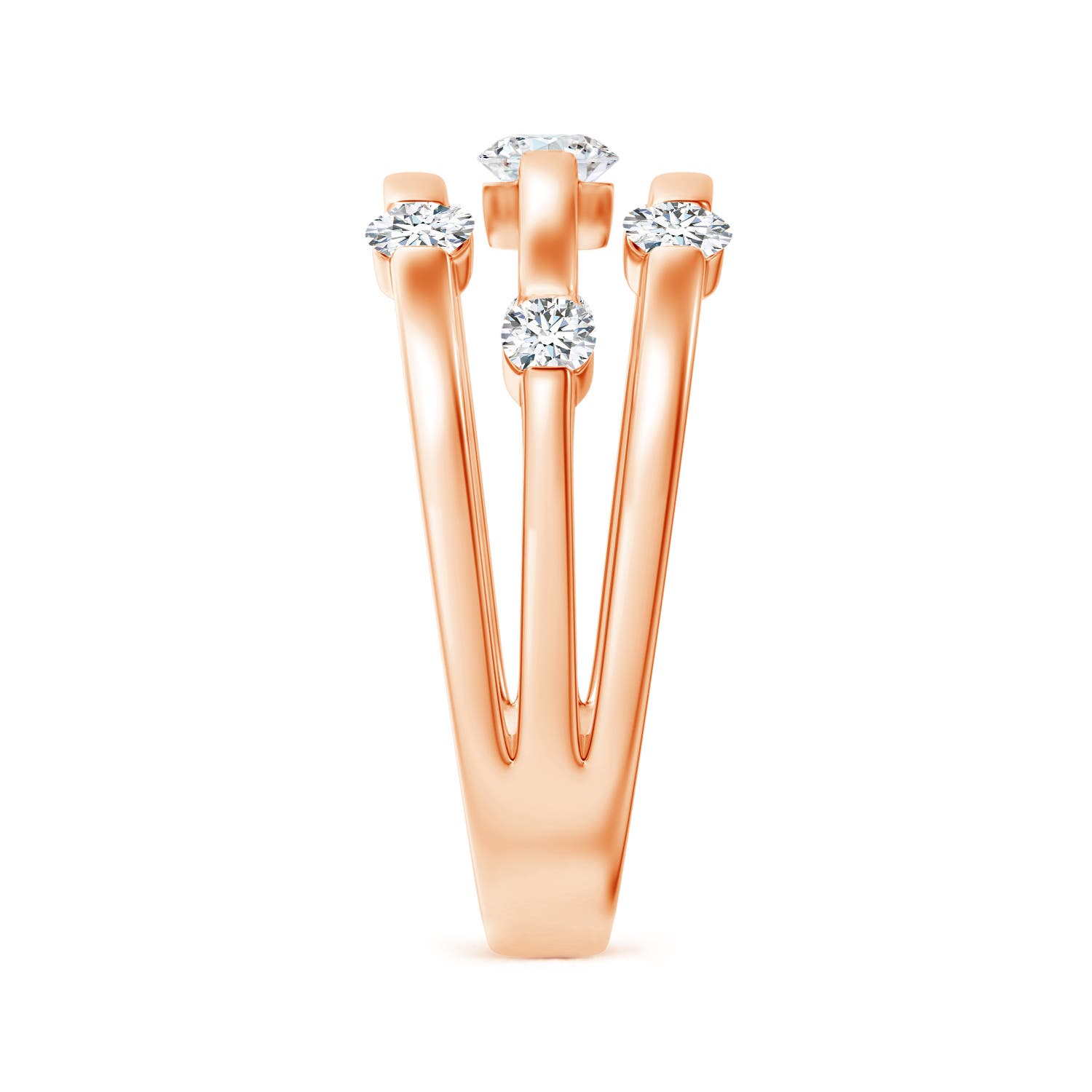 G, VS2 / 0.76 CT / 14 KT Rose Gold