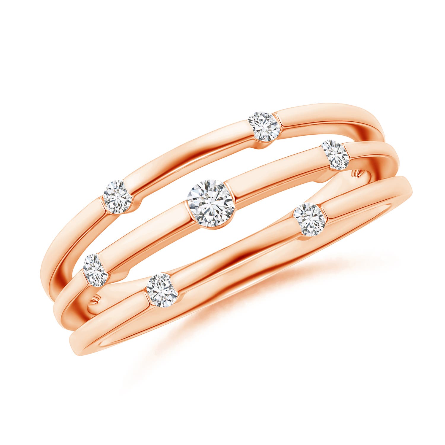 H, SI2 / 0.23 CT / 14 KT Rose Gold