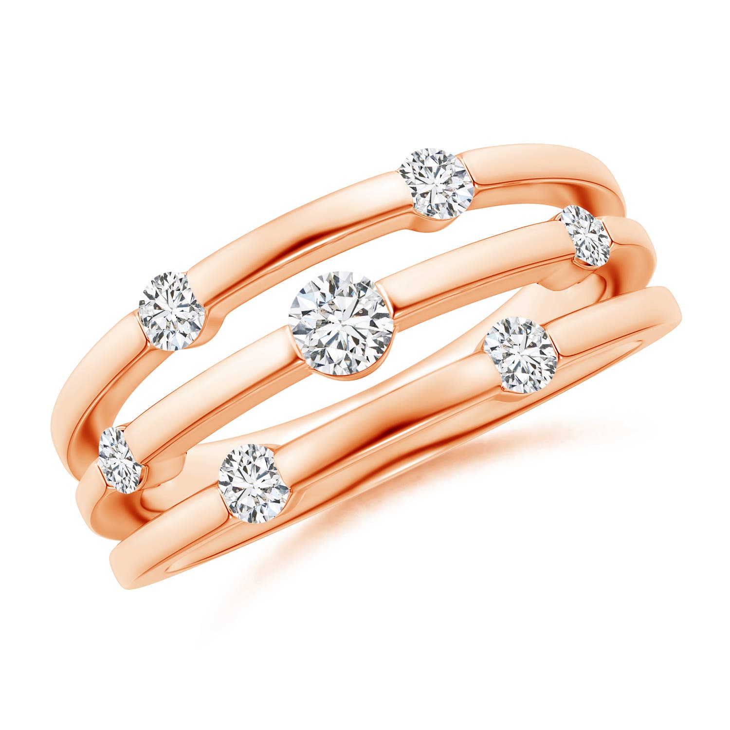 H, SI2 / 0.5 CT / 14 KT Rose Gold