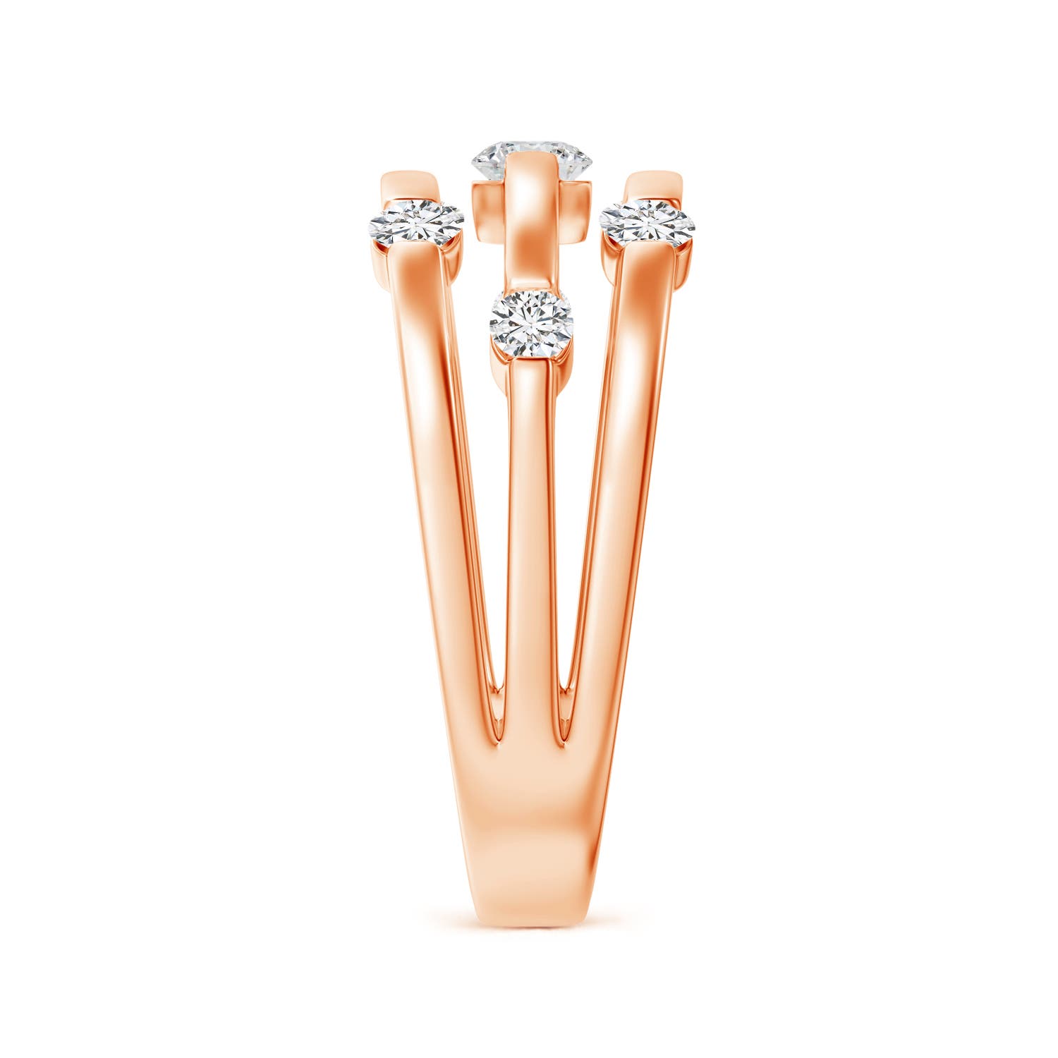 H, SI2 / 0.5 CT / 14 KT Rose Gold