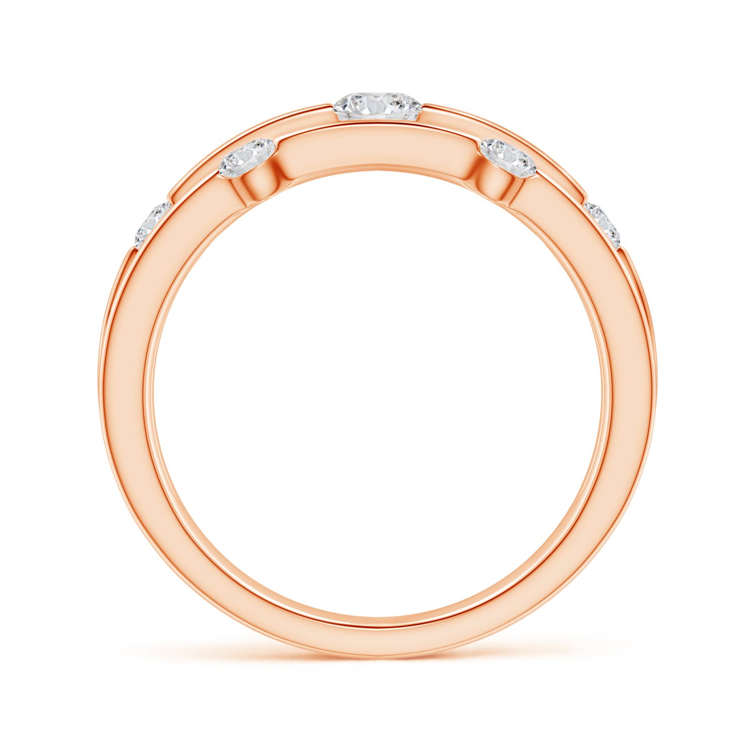 H, SI2 / 0.76 CT / 14 KT Rose Gold