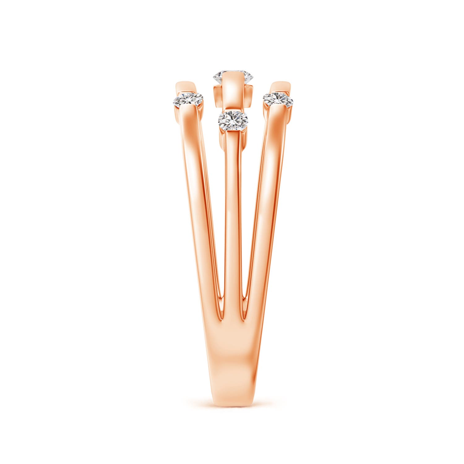 I-J, I1-I2 / 0.23 CT / 14 KT Rose Gold