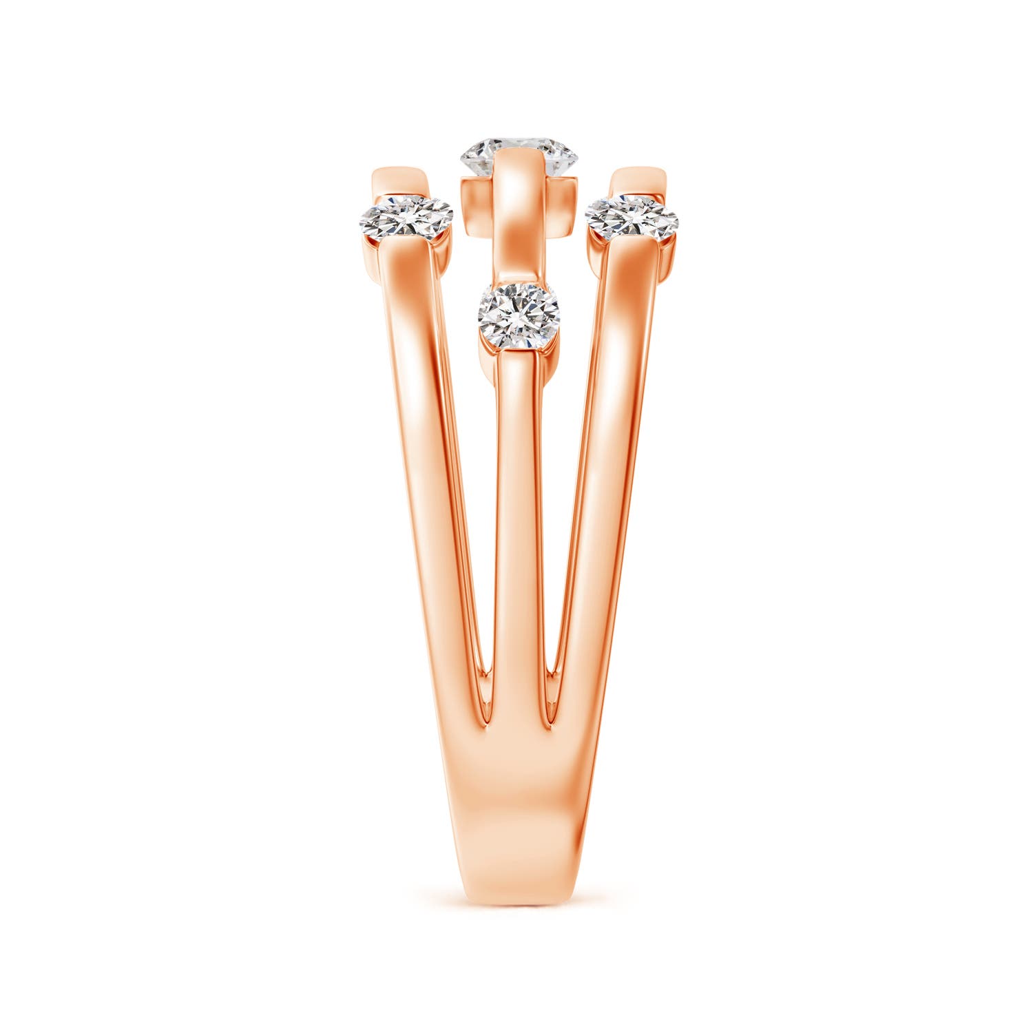 I-J, I1-I2 / 0.5 CT / 14 KT Rose Gold