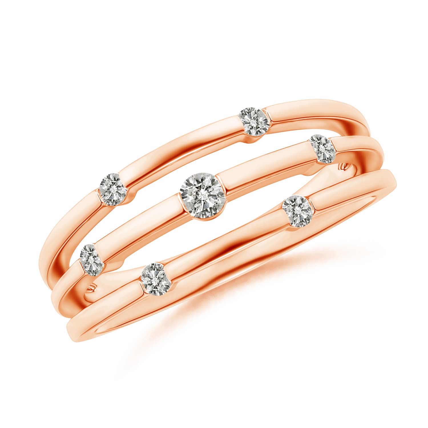 K, I3 / 0.23 CT / 14 KT Rose Gold