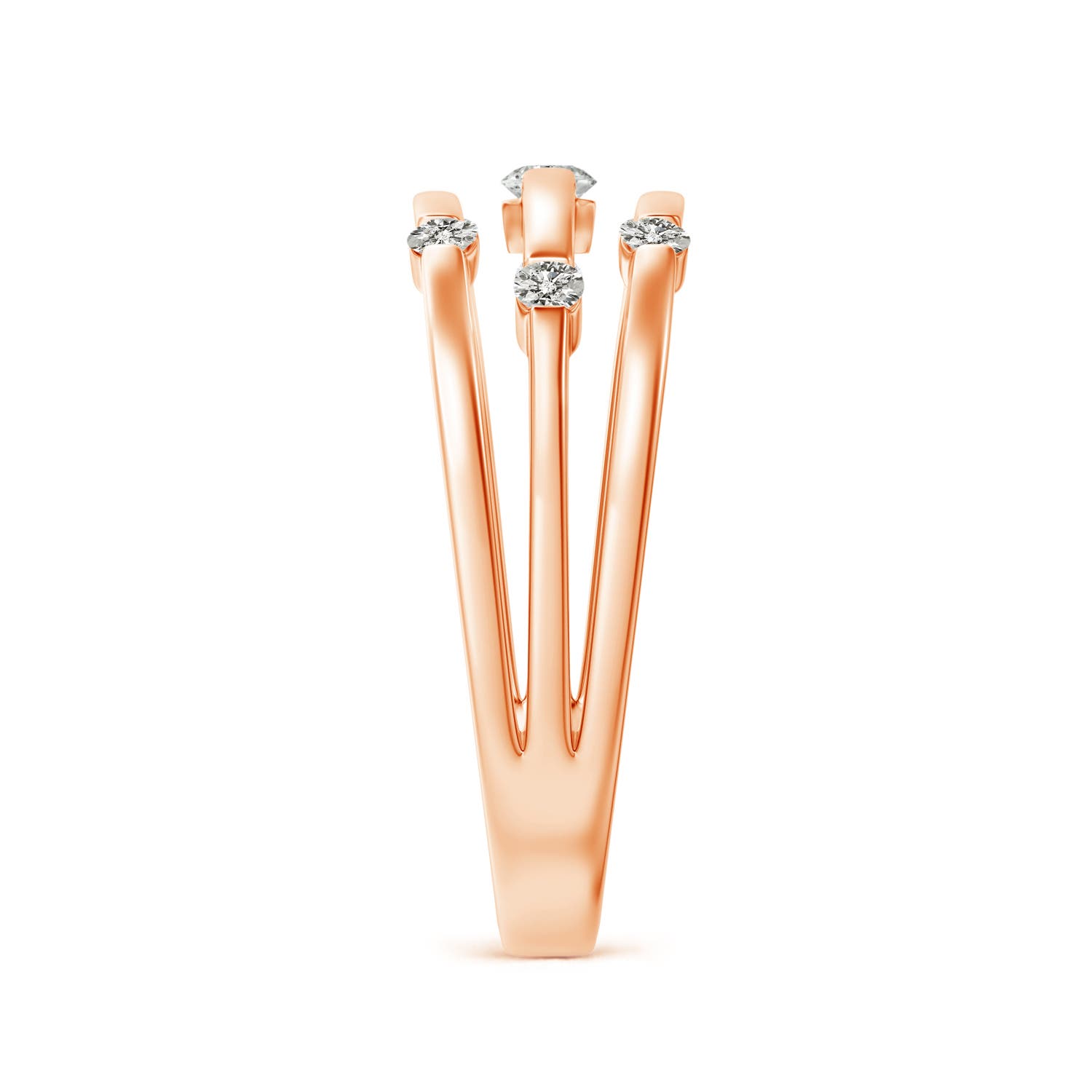 K, I3 / 0.23 CT / 14 KT Rose Gold