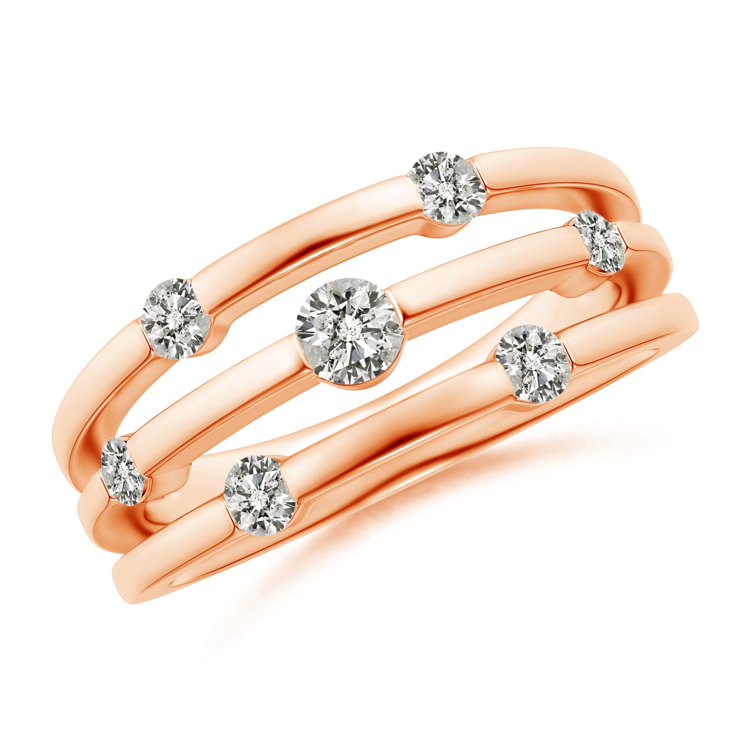 K, I3 / 0.5 CT / 14 KT Rose Gold