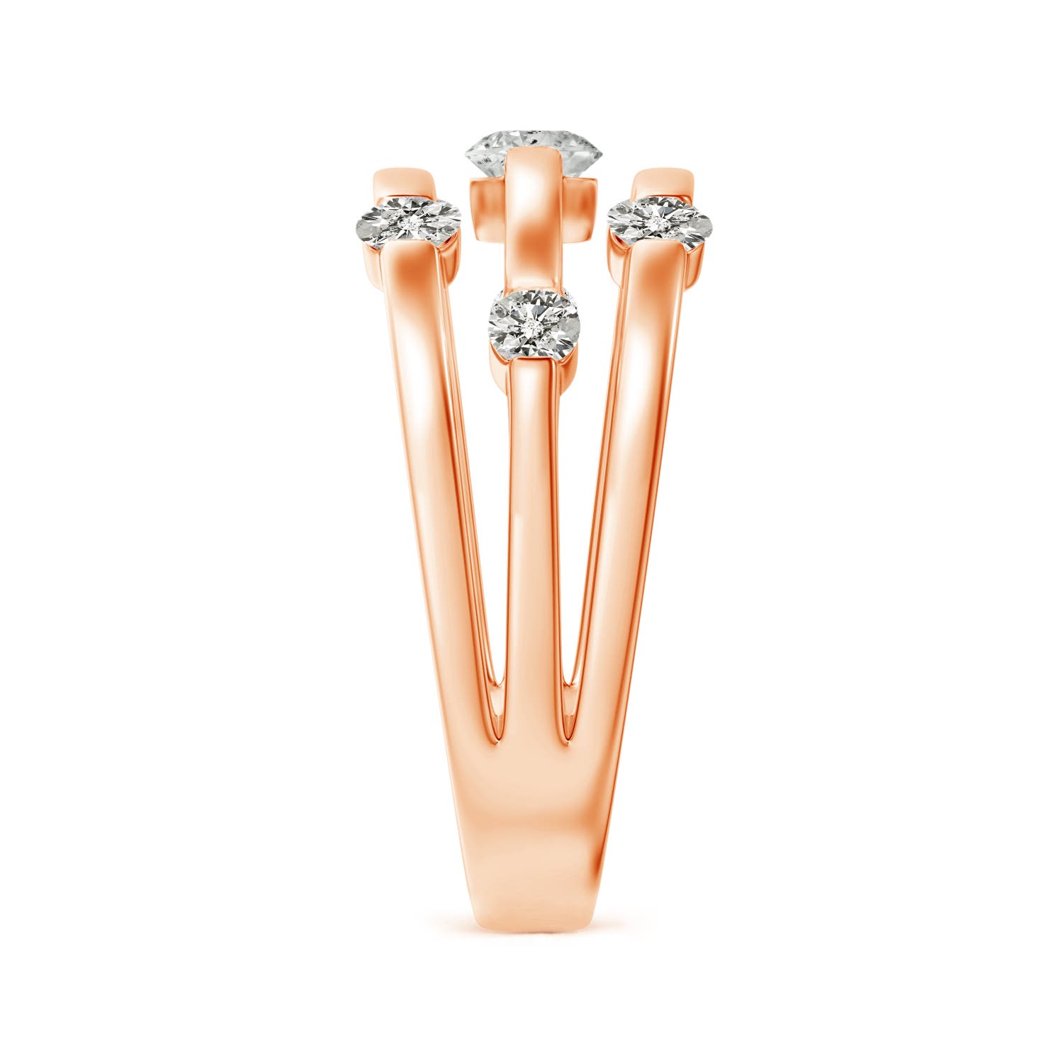 K, I3 / 0.76 CT / 14 KT Rose Gold