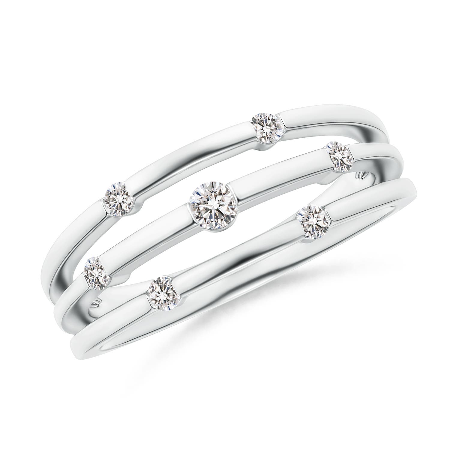 I-J, I1-I2 / 0.23 CT / 14 KT White Gold