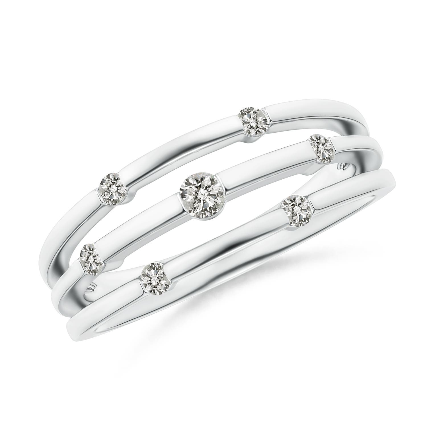 K, I3 / 0.23 CT / 14 KT White Gold