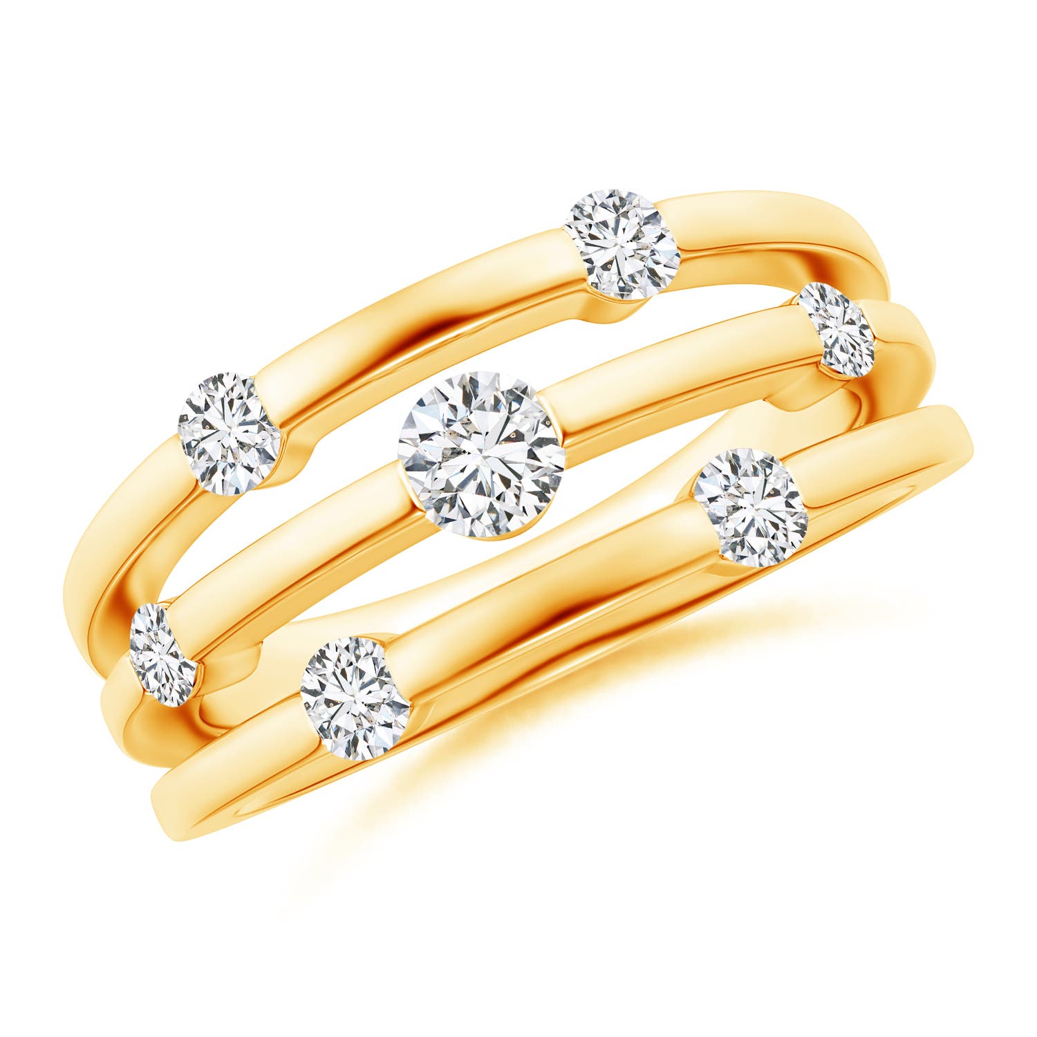 H, SI2 / 0.76 CT / 14 KT Yellow Gold