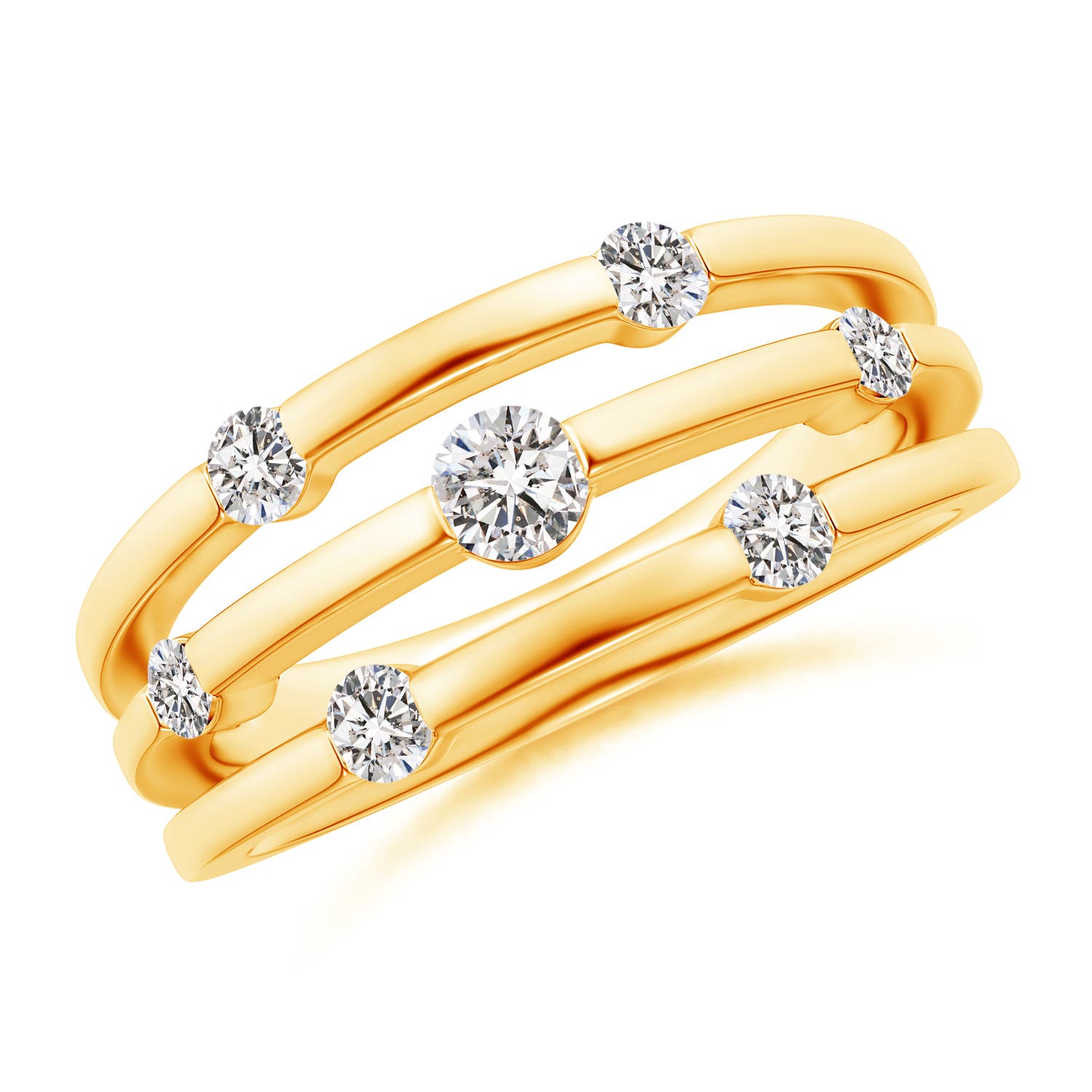 I-J, I1-I2 / 0.5 CT / 14 KT Yellow Gold