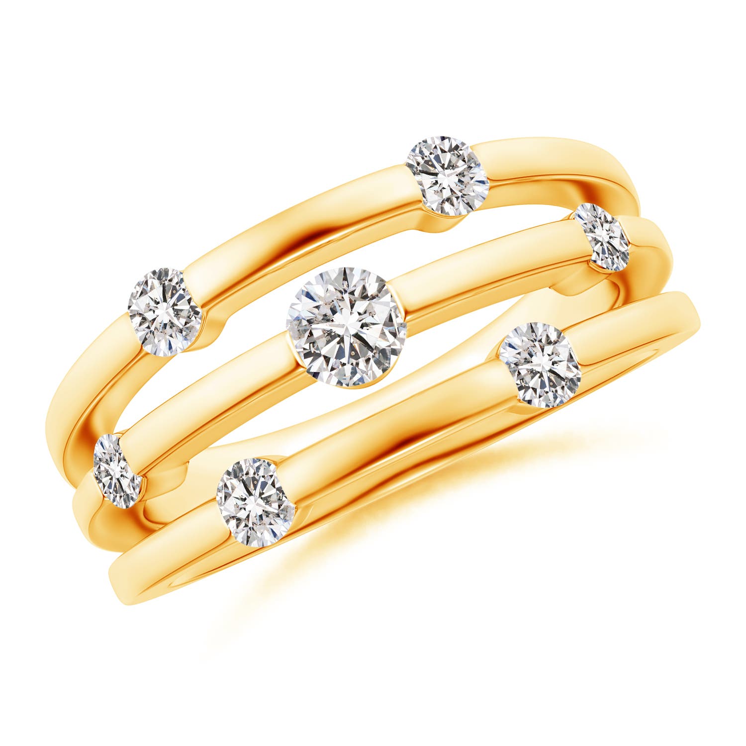 I-J, I1-I2 / 0.76 CT / 14 KT Yellow Gold