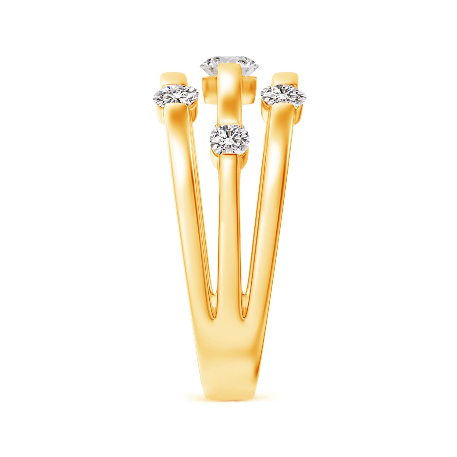 I-J, I1-I2 / 0.76 CT / 14 KT Yellow Gold