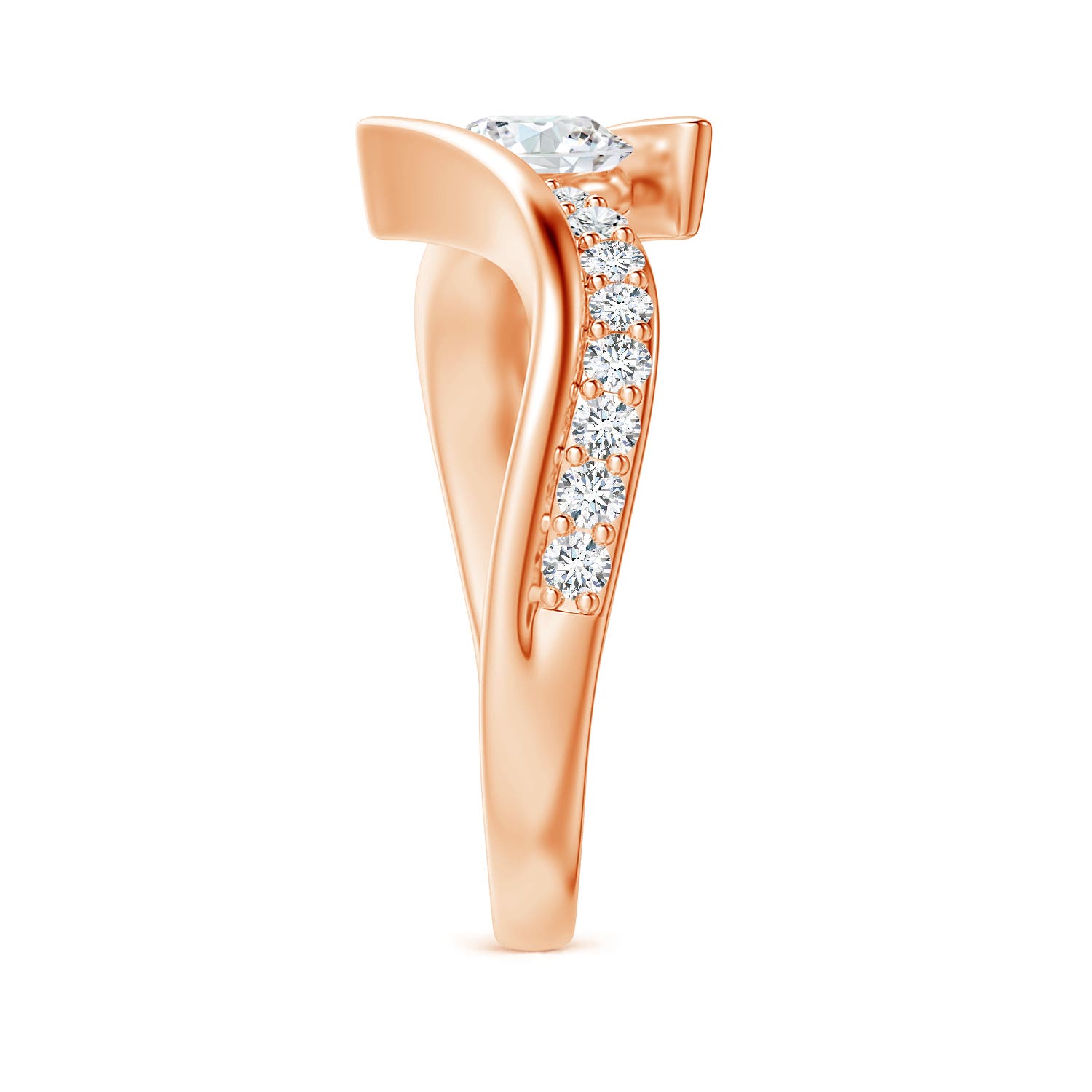 G, VS2 / 1 CT / 14 KT Rose Gold