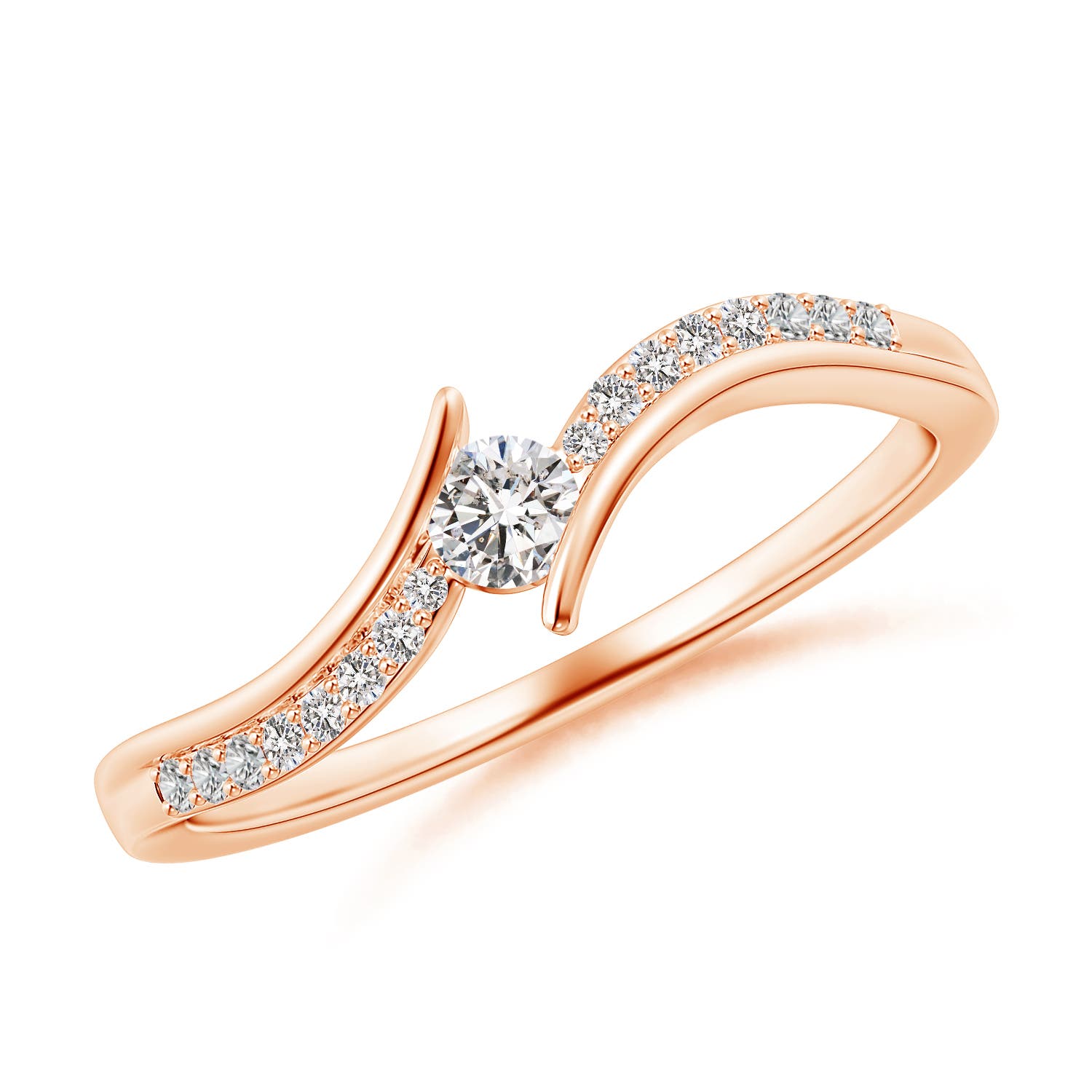 I-J, I1-I2 / 0.2 CT / 14 KT Rose Gold