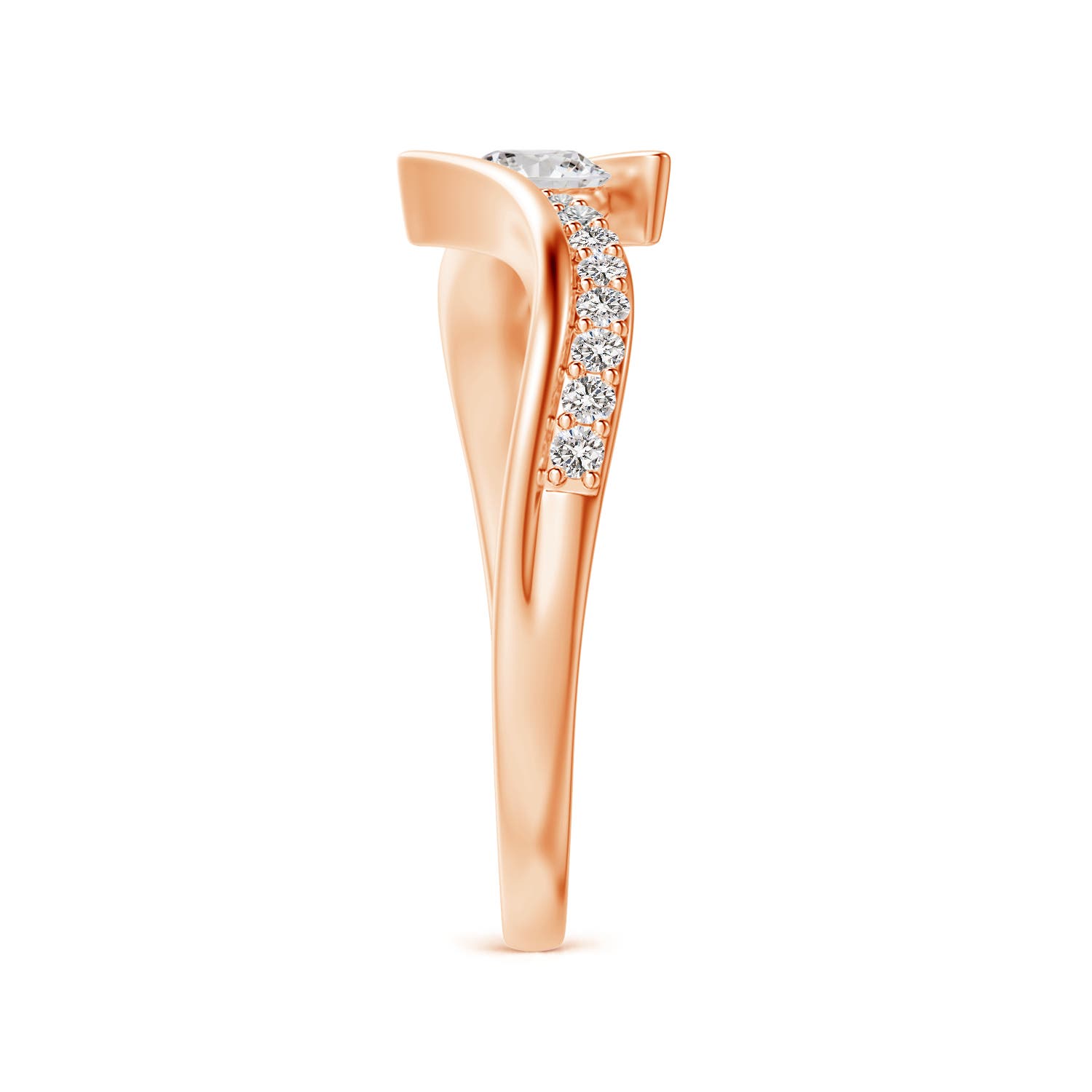 I-J, I1-I2 / 0.49 CT / 14 KT Rose Gold