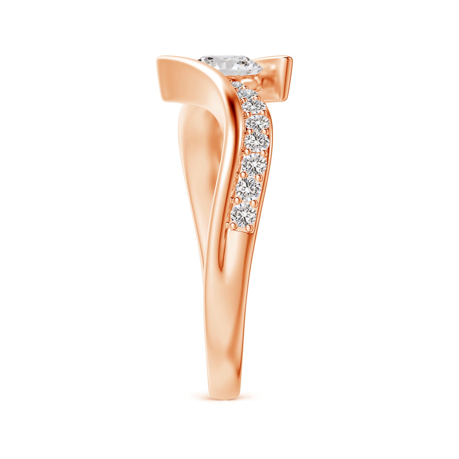 I-J, I1-I2 / 0.75 CT / 14 KT Rose Gold