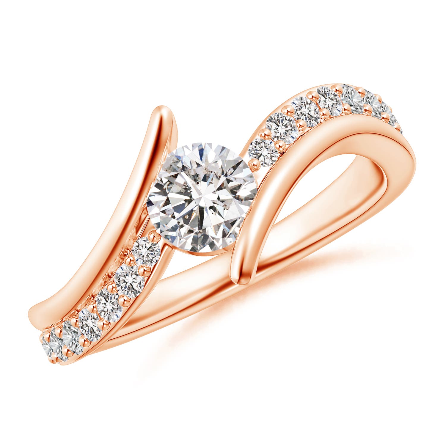 I-J, I1-I2 / 1 CT / 14 KT Rose Gold