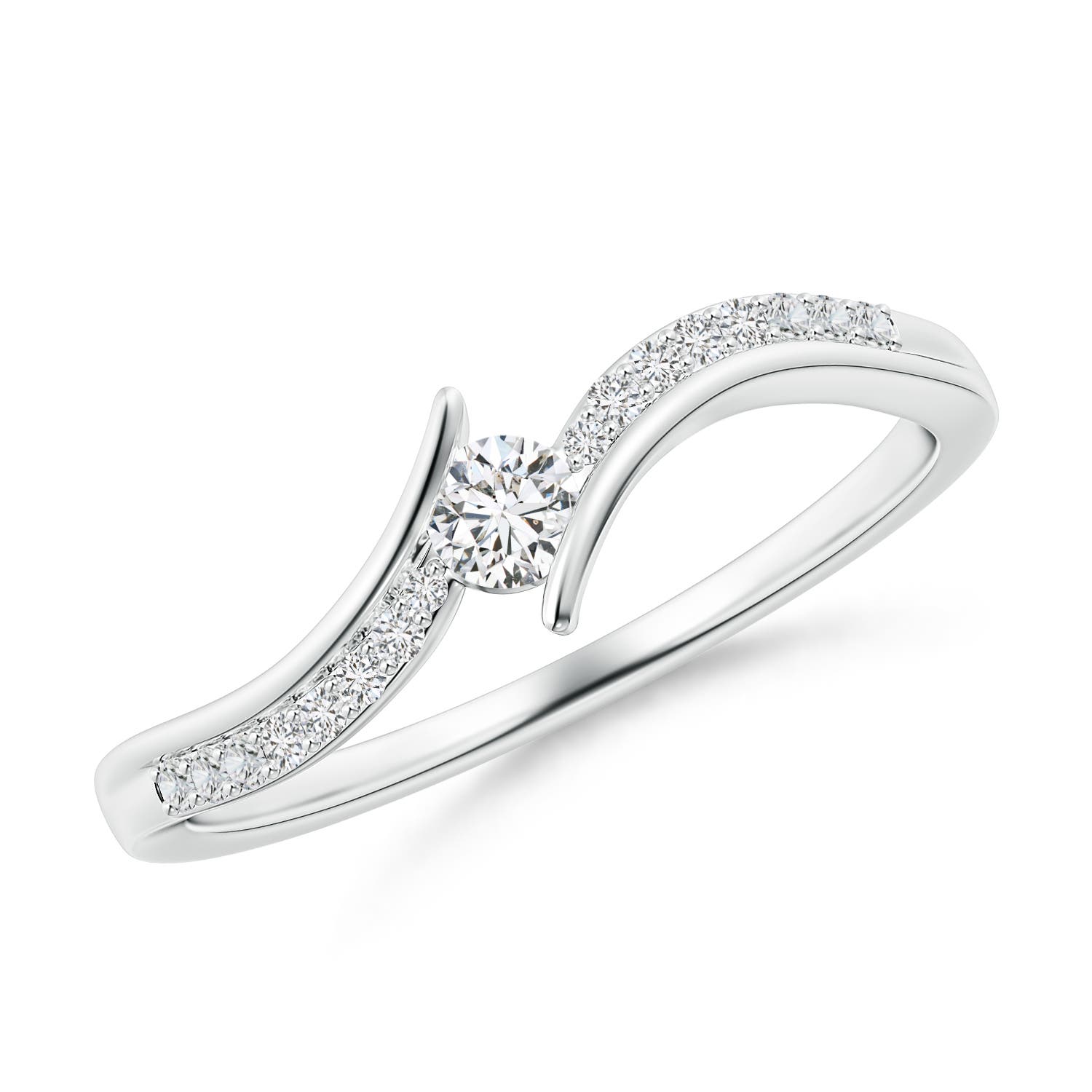 H, SI2 / 0.2 CT / 14 KT White Gold