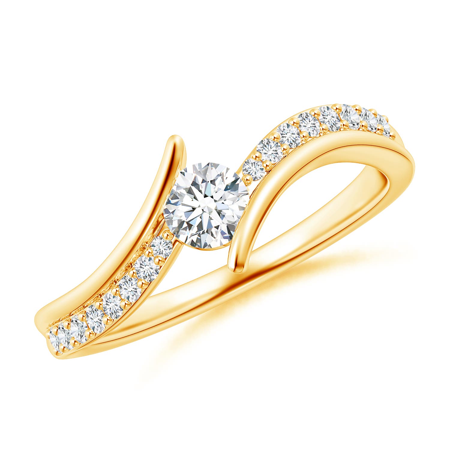 G, VS2 / 0.49 CT / 14 KT Yellow Gold