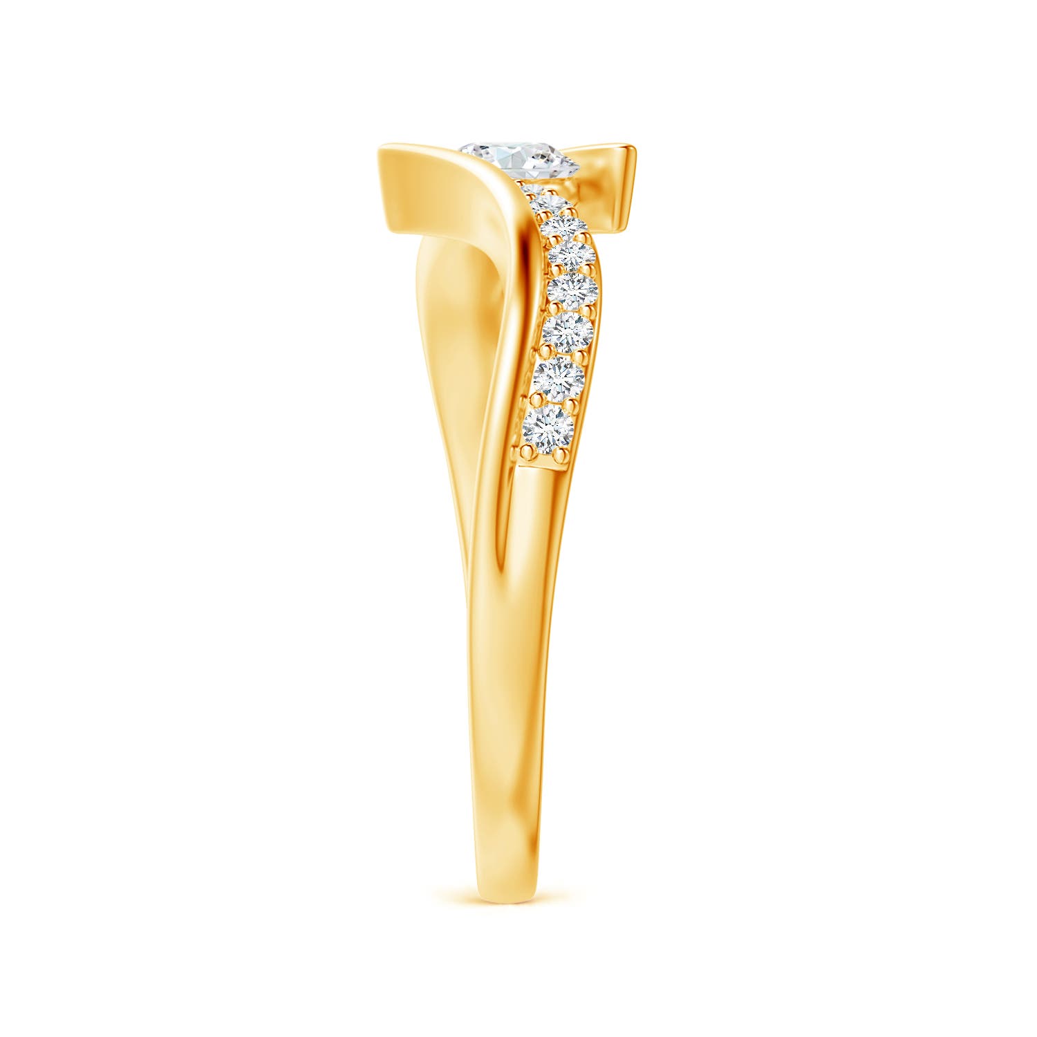 G, VS2 / 0.49 CT / 14 KT Yellow Gold