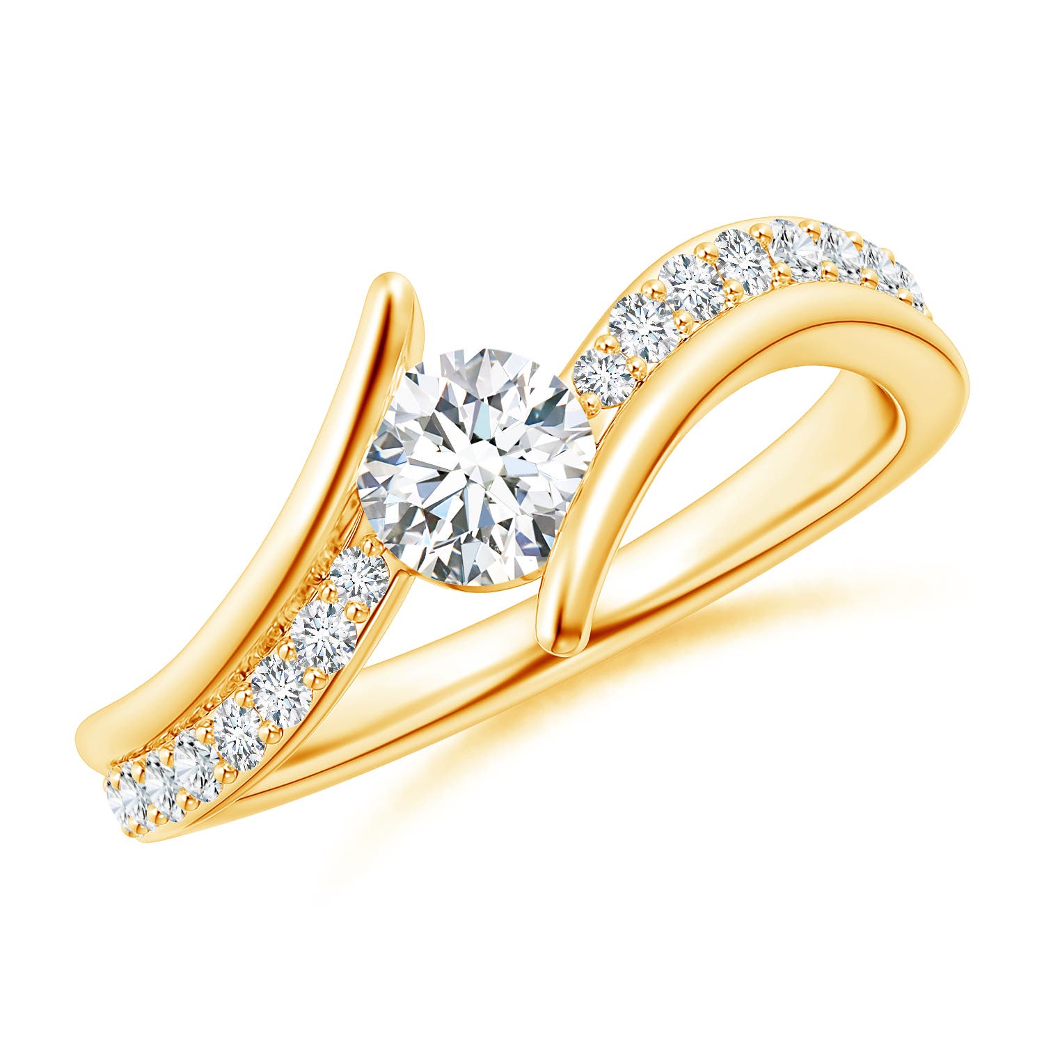 G, VS2 / 0.75 CT / 14 KT Yellow Gold