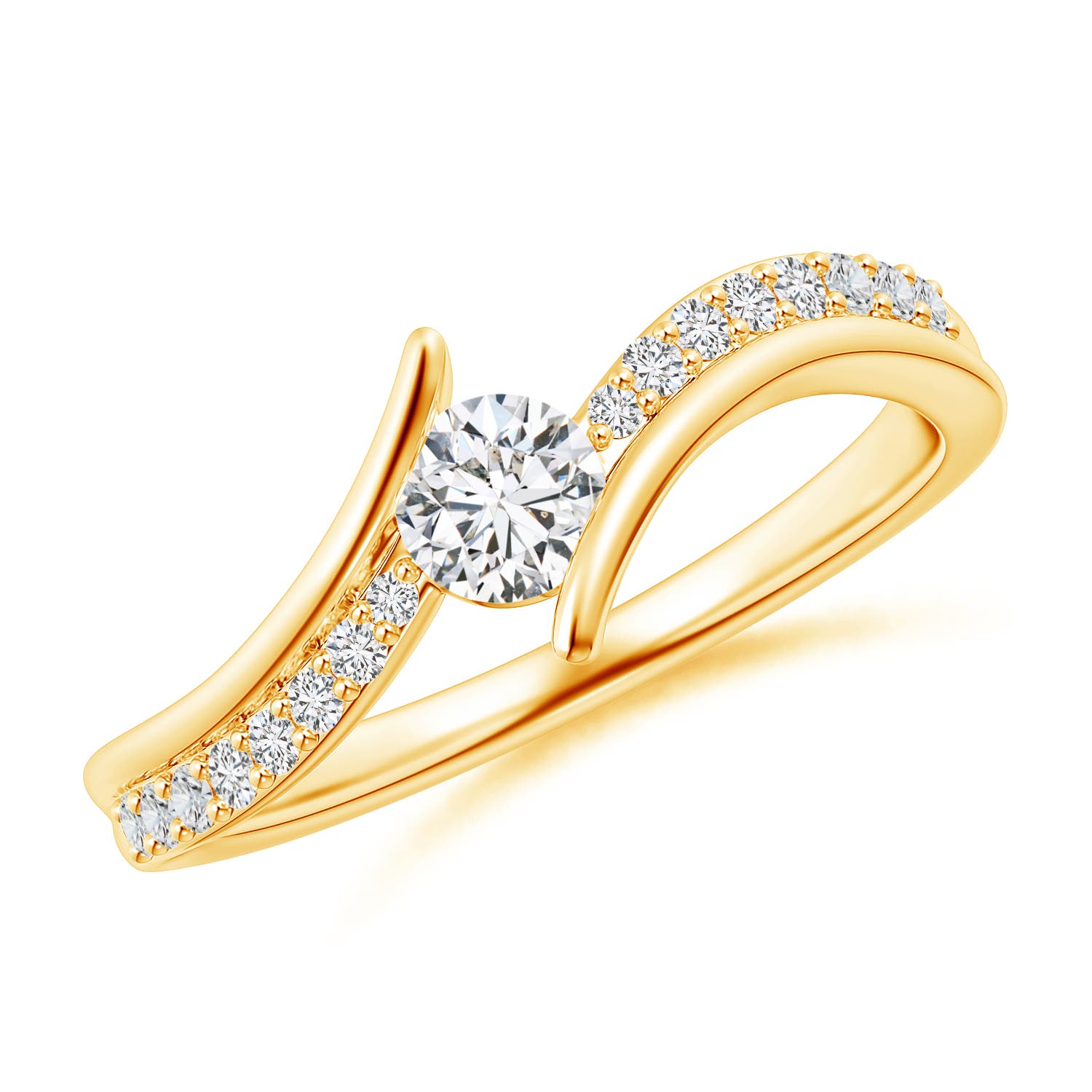 H, SI2 / 0.49 CT / 14 KT Yellow Gold