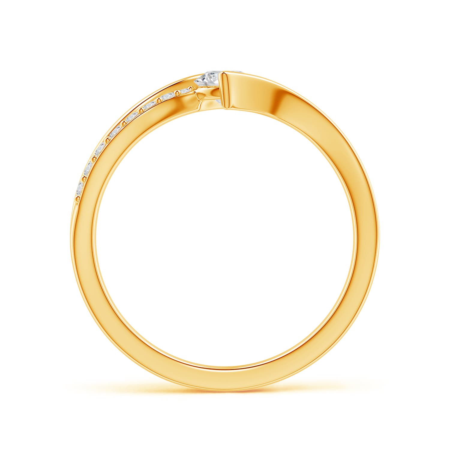 H, SI2 / 0.49 CT / 14 KT Yellow Gold