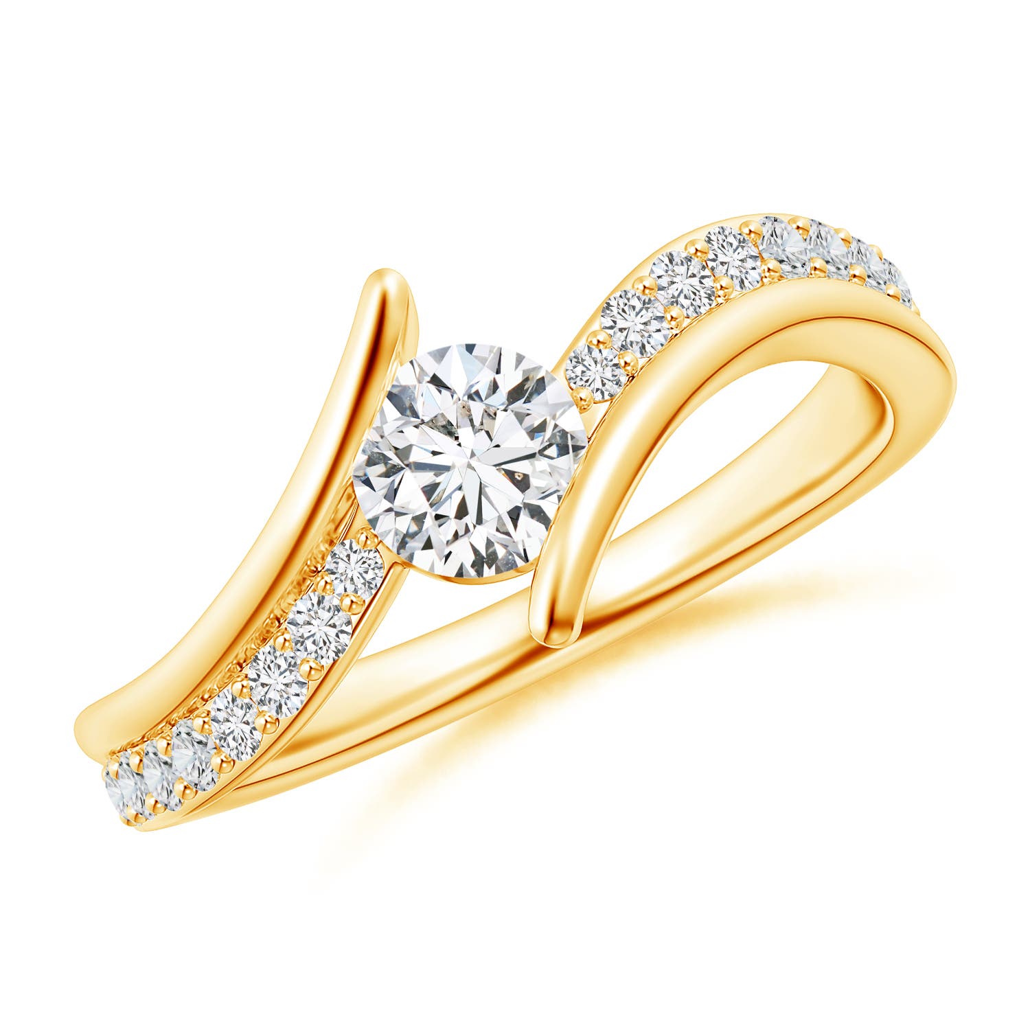 H, SI2 / 0.75 CT / 14 KT Yellow Gold