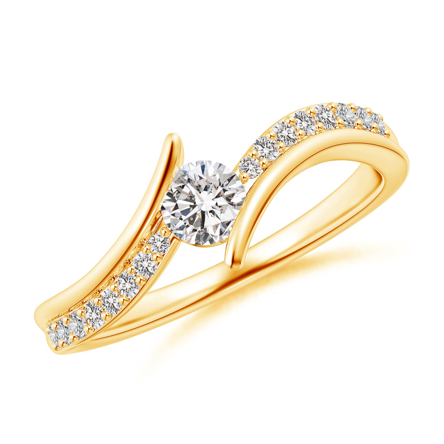 I-J, I1-I2 / 0.49 CT / 14 KT Yellow Gold