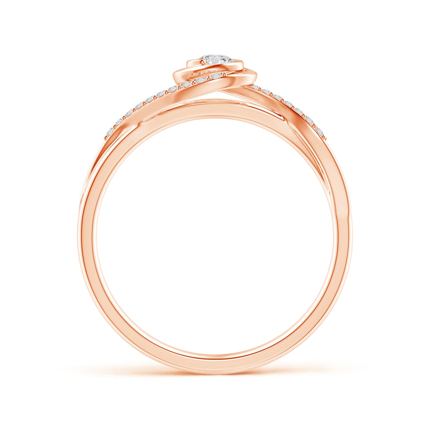 H, SI2 / 0.19 CT / 14 KT Rose Gold