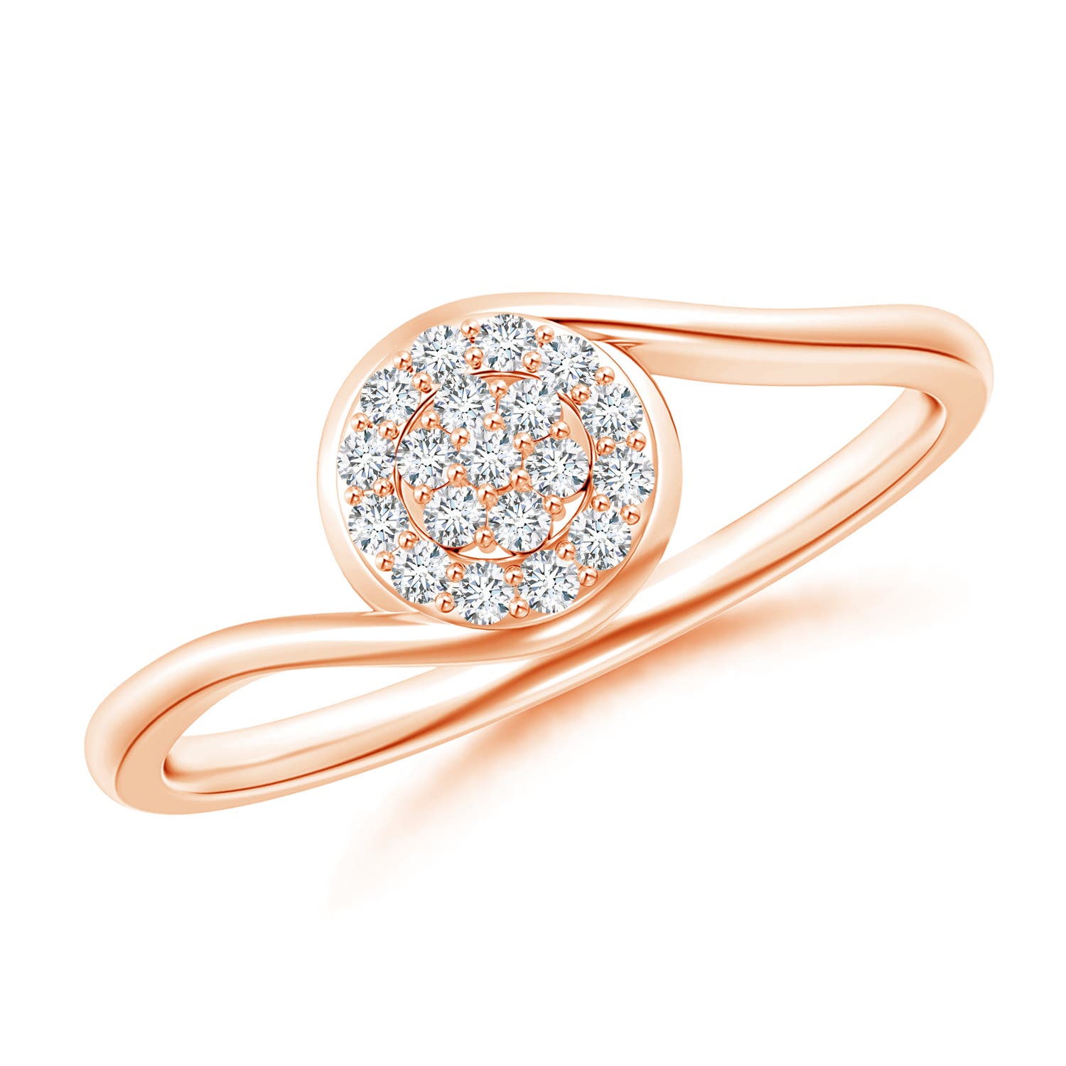 G, VS2 / 0.15 CT / 14 KT Rose Gold