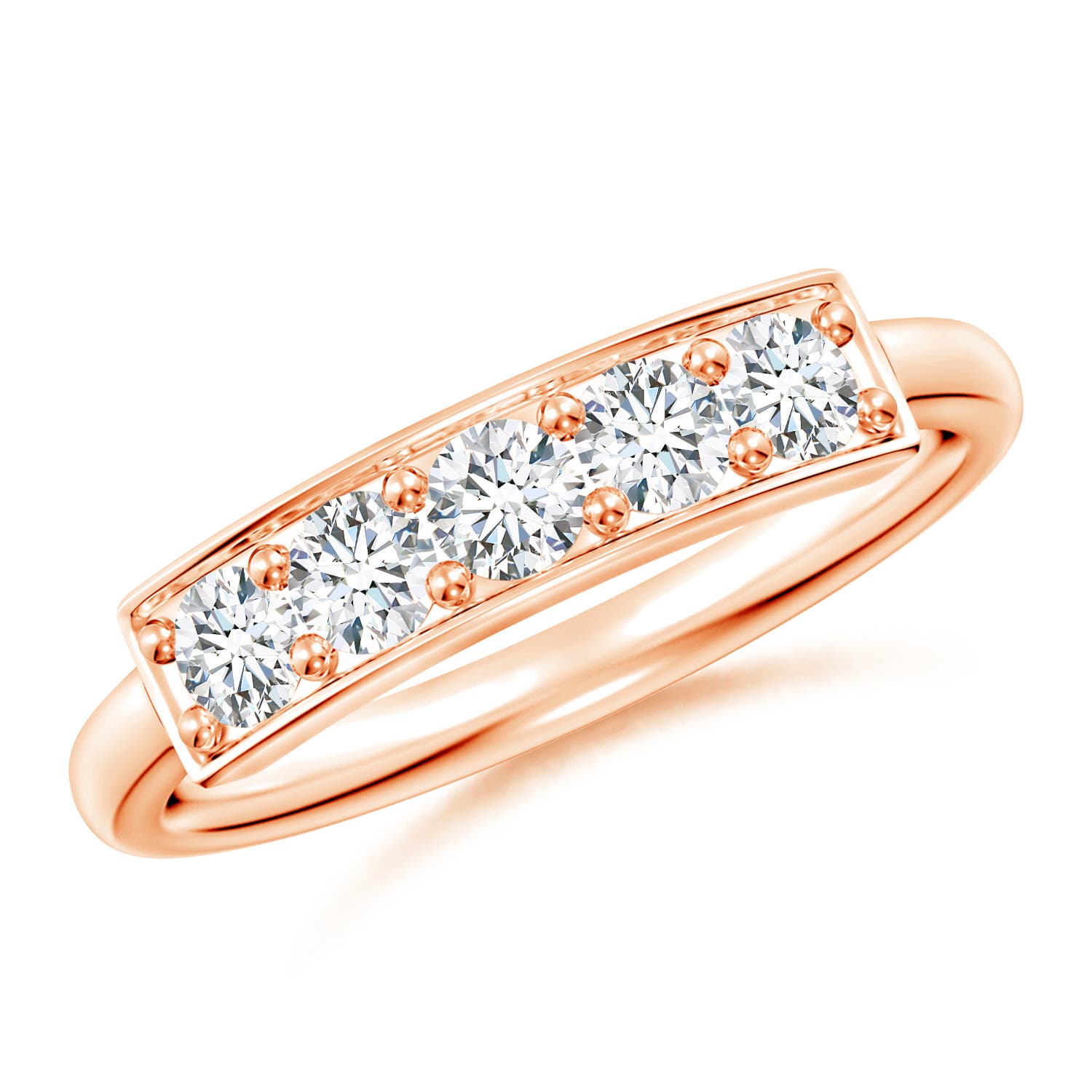 G, VS2 / 0.53 CT / 14 KT Rose Gold