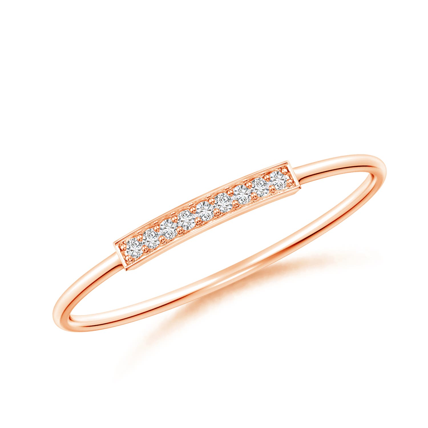 H, SI2 / 0.05 CT / 14 KT Rose Gold