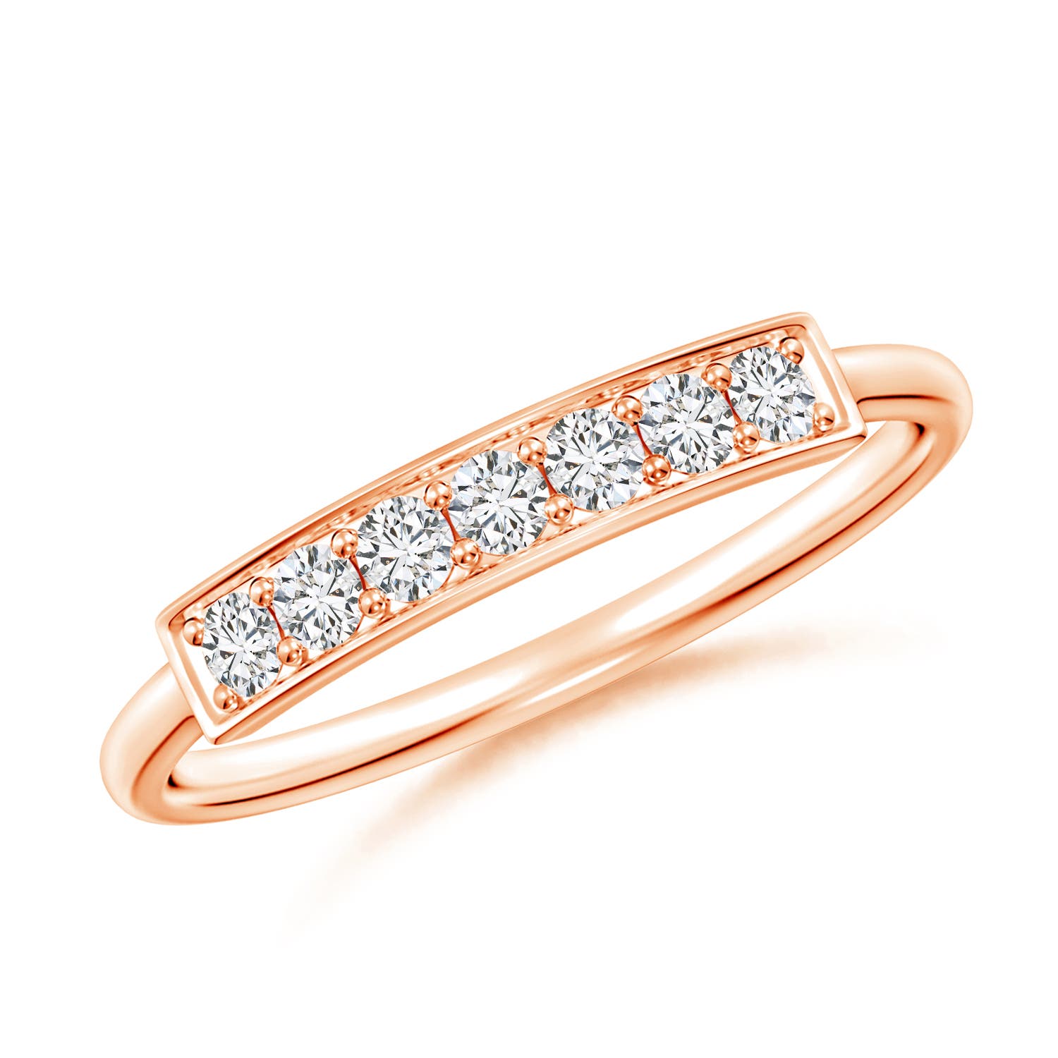 H, SI2 / 0.25 CT / 14 KT Rose Gold