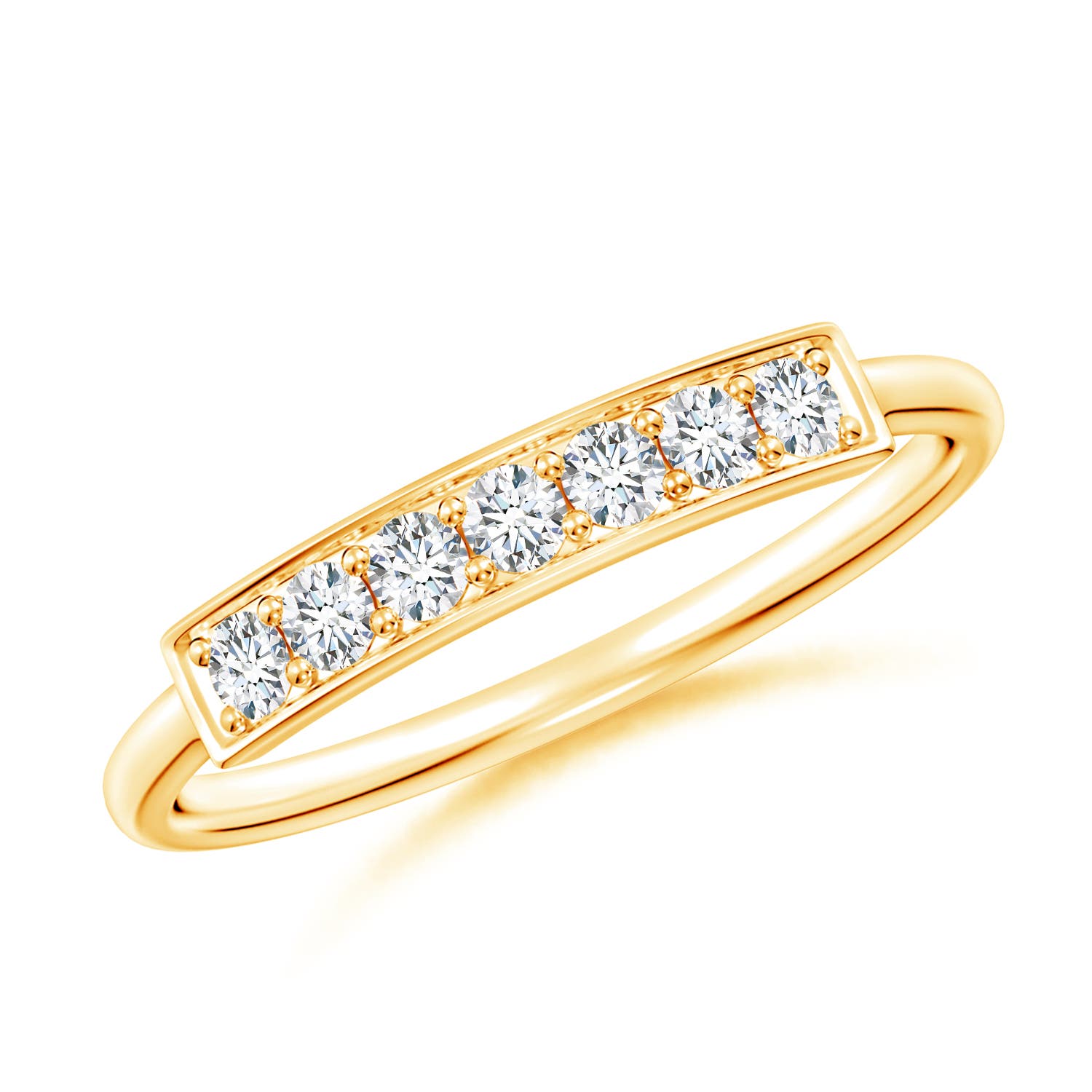 G, VS2 / 0.25 CT / 14 KT Yellow Gold