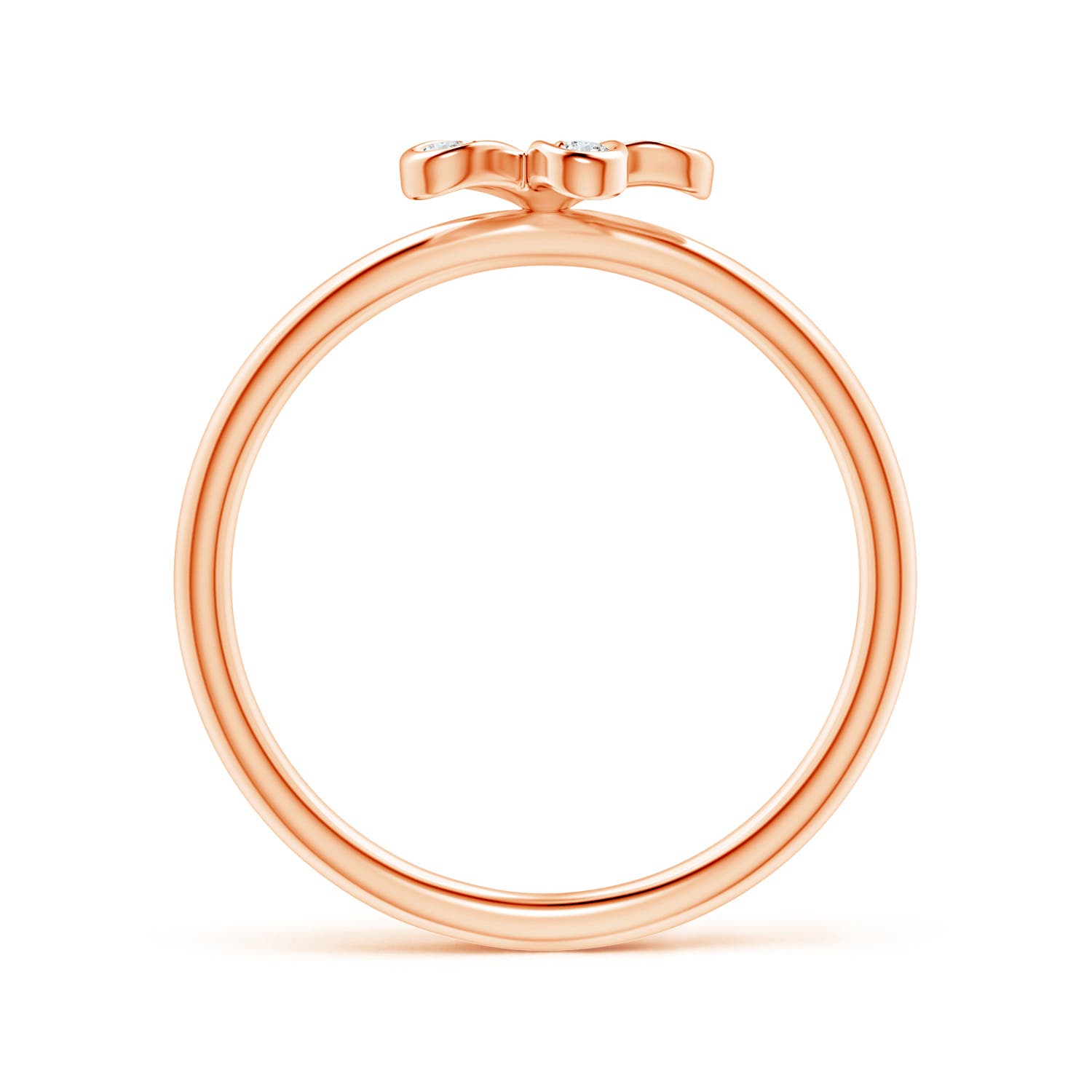 G, VS2 / 0.12 CT / 14 KT Rose Gold