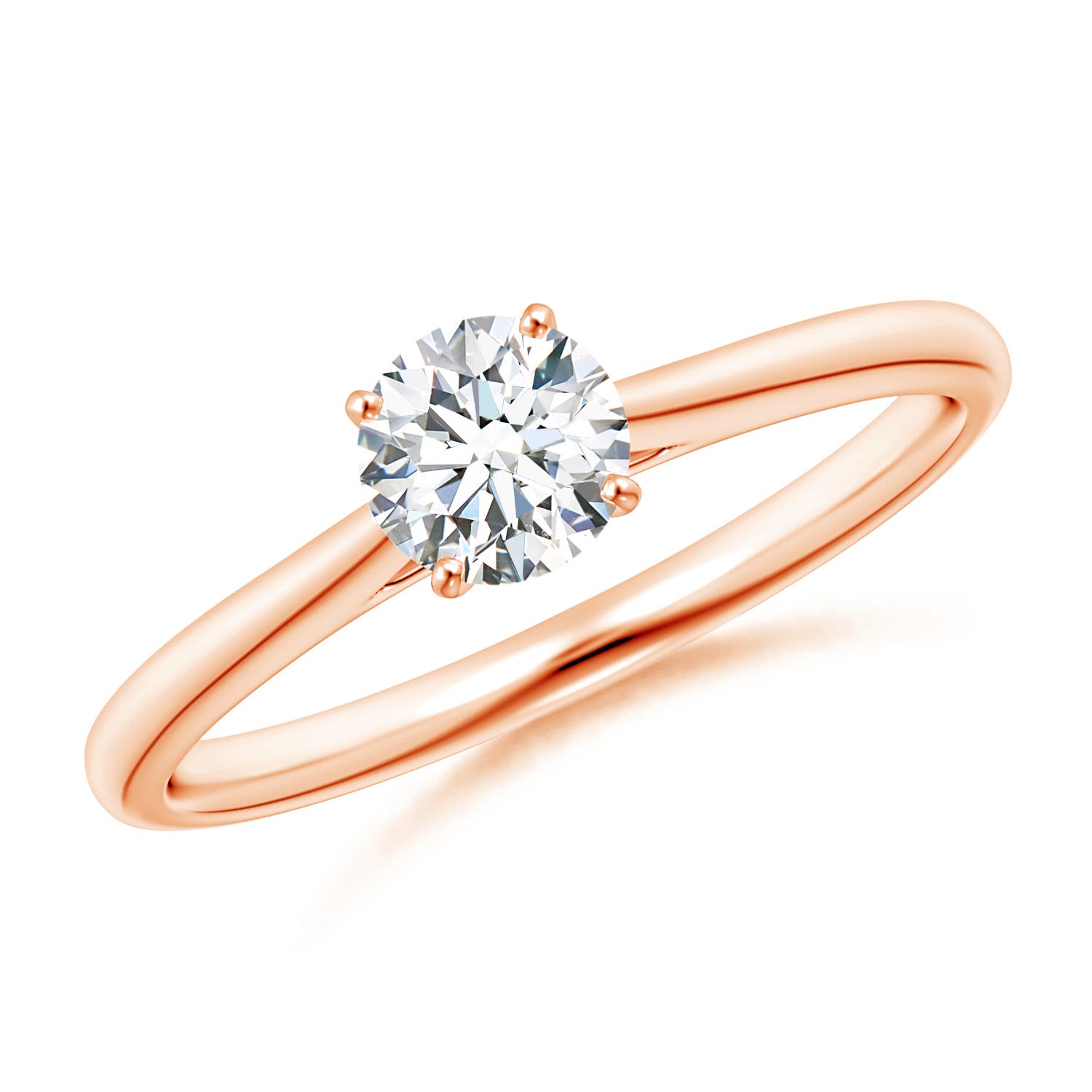 G, VS2 / 0.5 CT / 14 KT Rose Gold