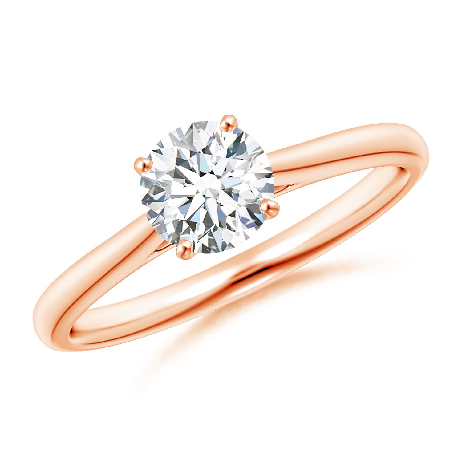 G, VS2 / 0.75 CT / 14 KT Rose Gold