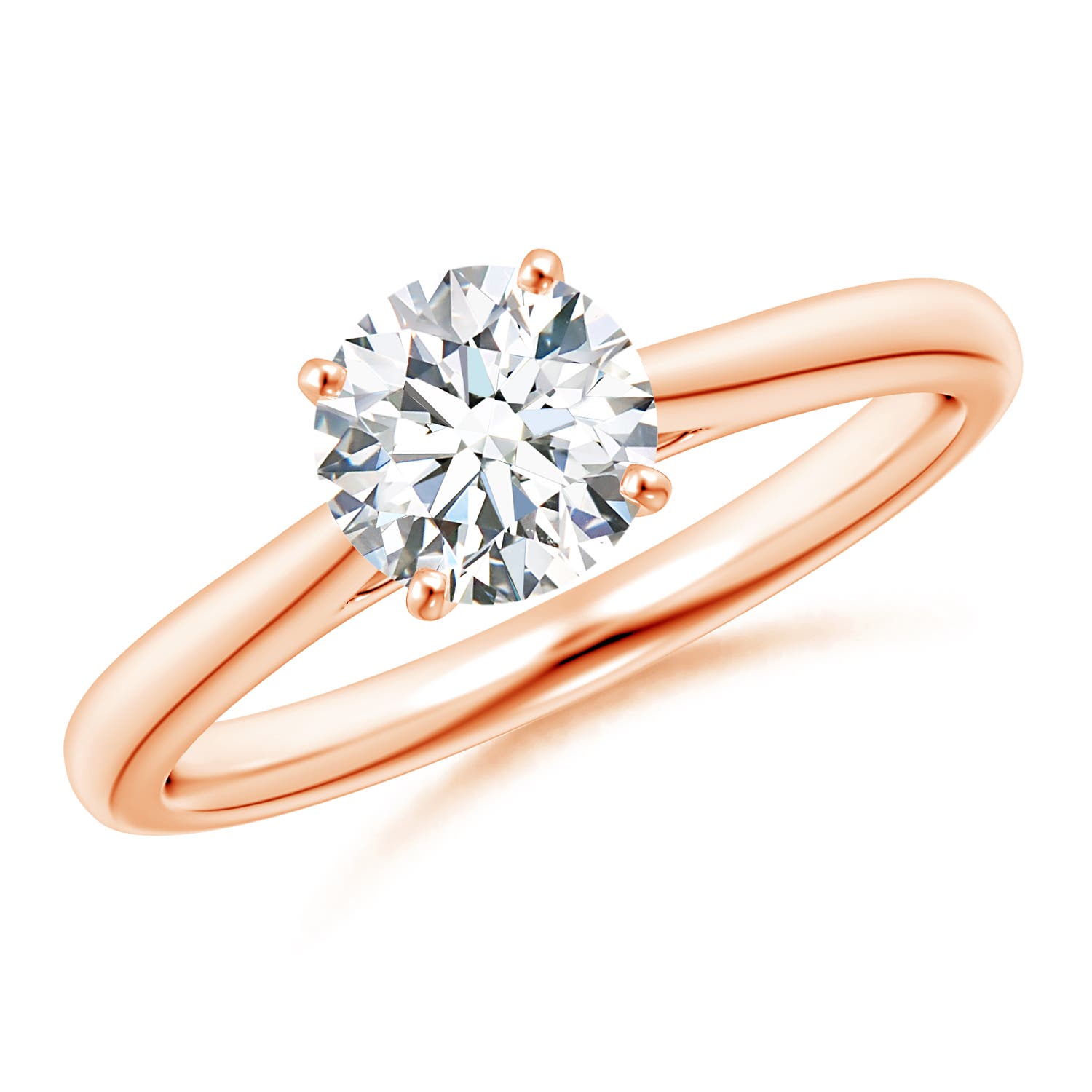 G, VS2 / 1 CT / 14 KT Rose Gold