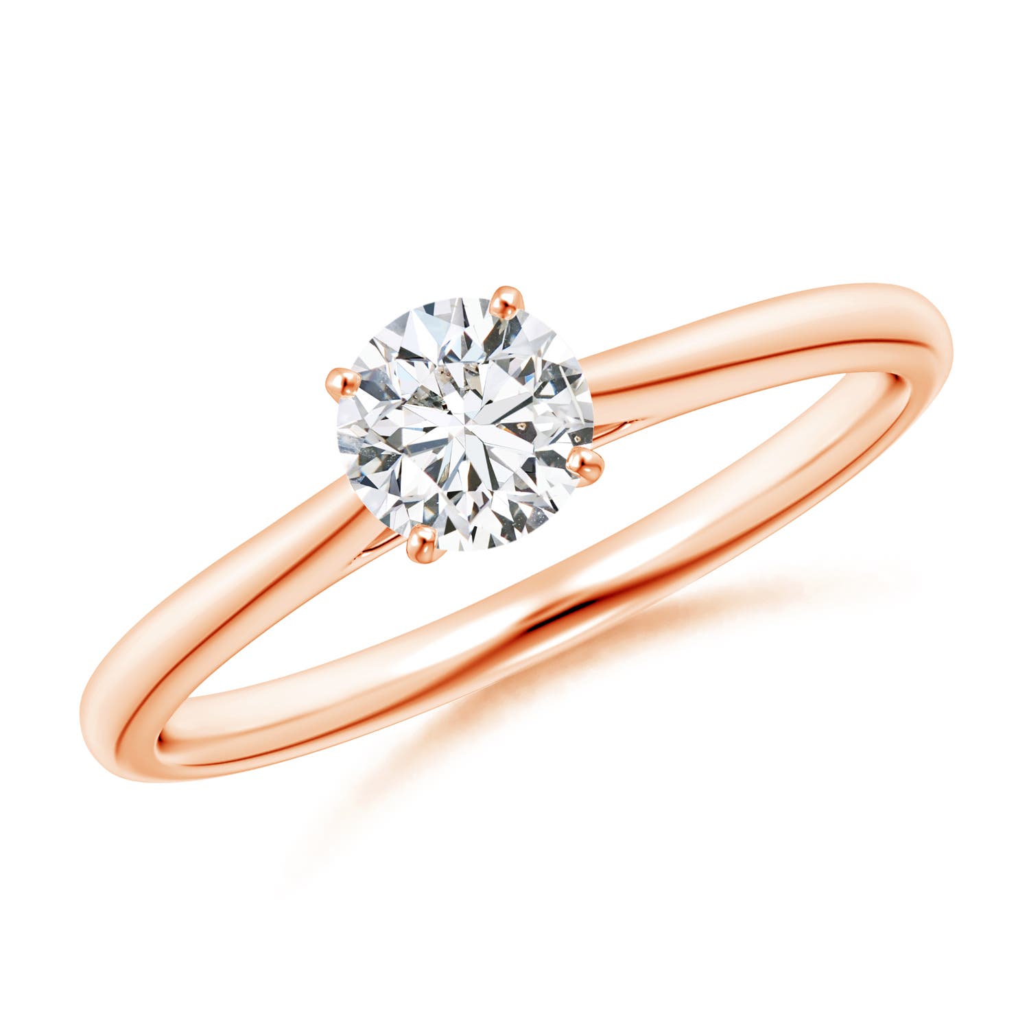 H, SI2 / 0.5 CT / 14 KT Rose Gold