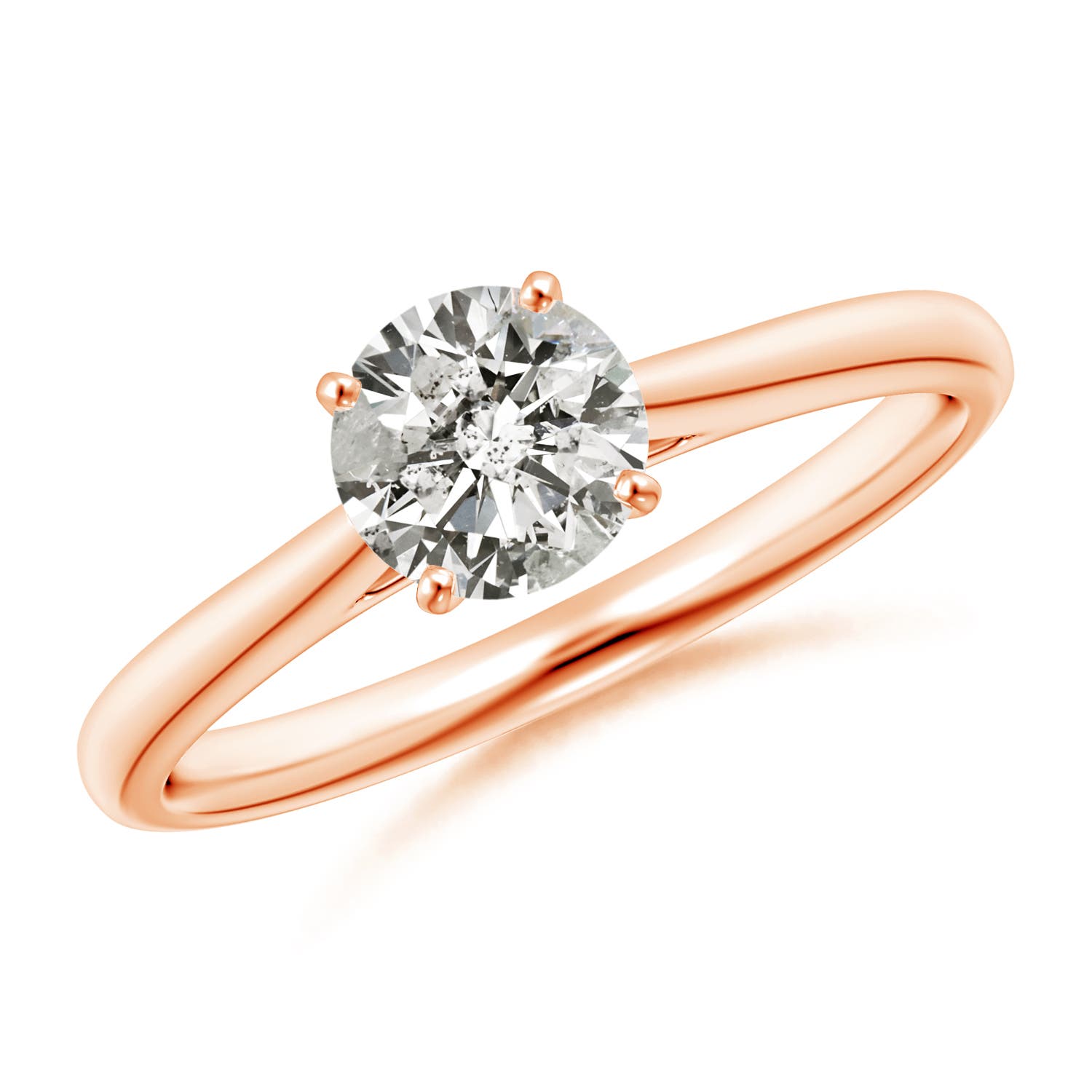 K, I3 / 0.75 CT / 14 KT Rose Gold