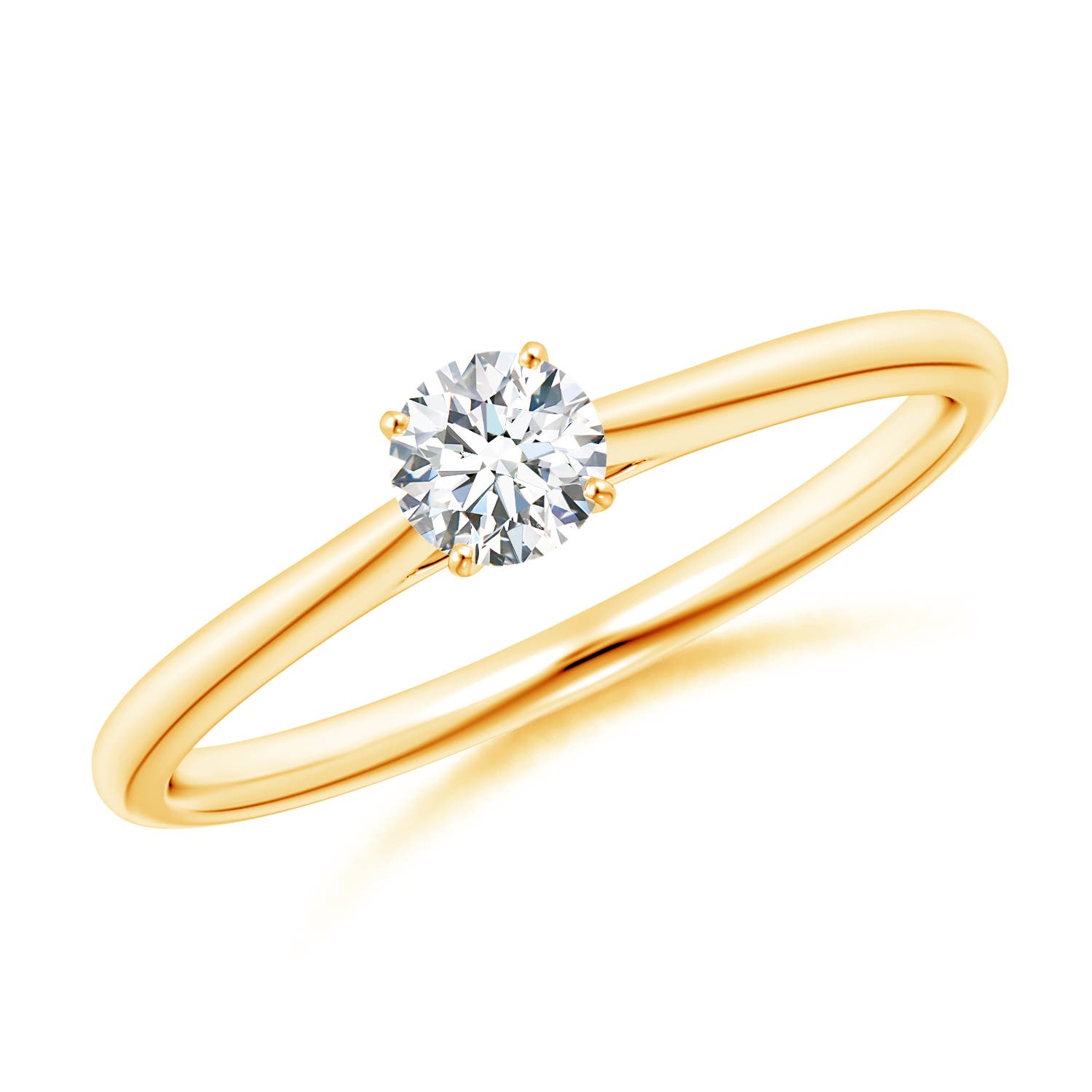 G, VS2 / 0.25 CT / 14 KT Yellow Gold