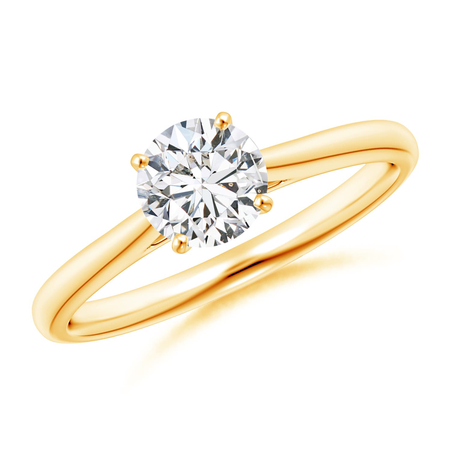 H, SI2 / 0.75 CT / 14 KT Yellow Gold