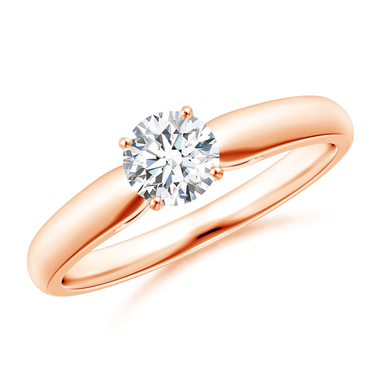 G, VS2 / 0.5 CT / 14 KT Rose Gold