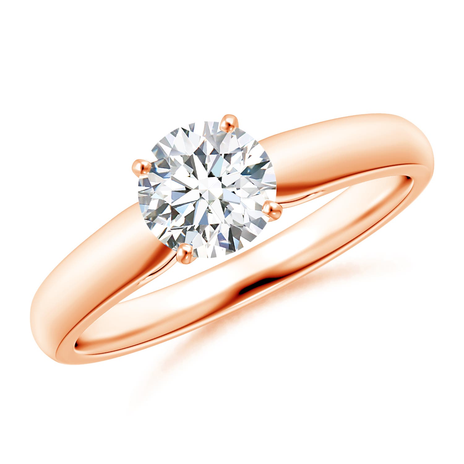 G, VS2 / 0.75 CT / 14 KT Rose Gold