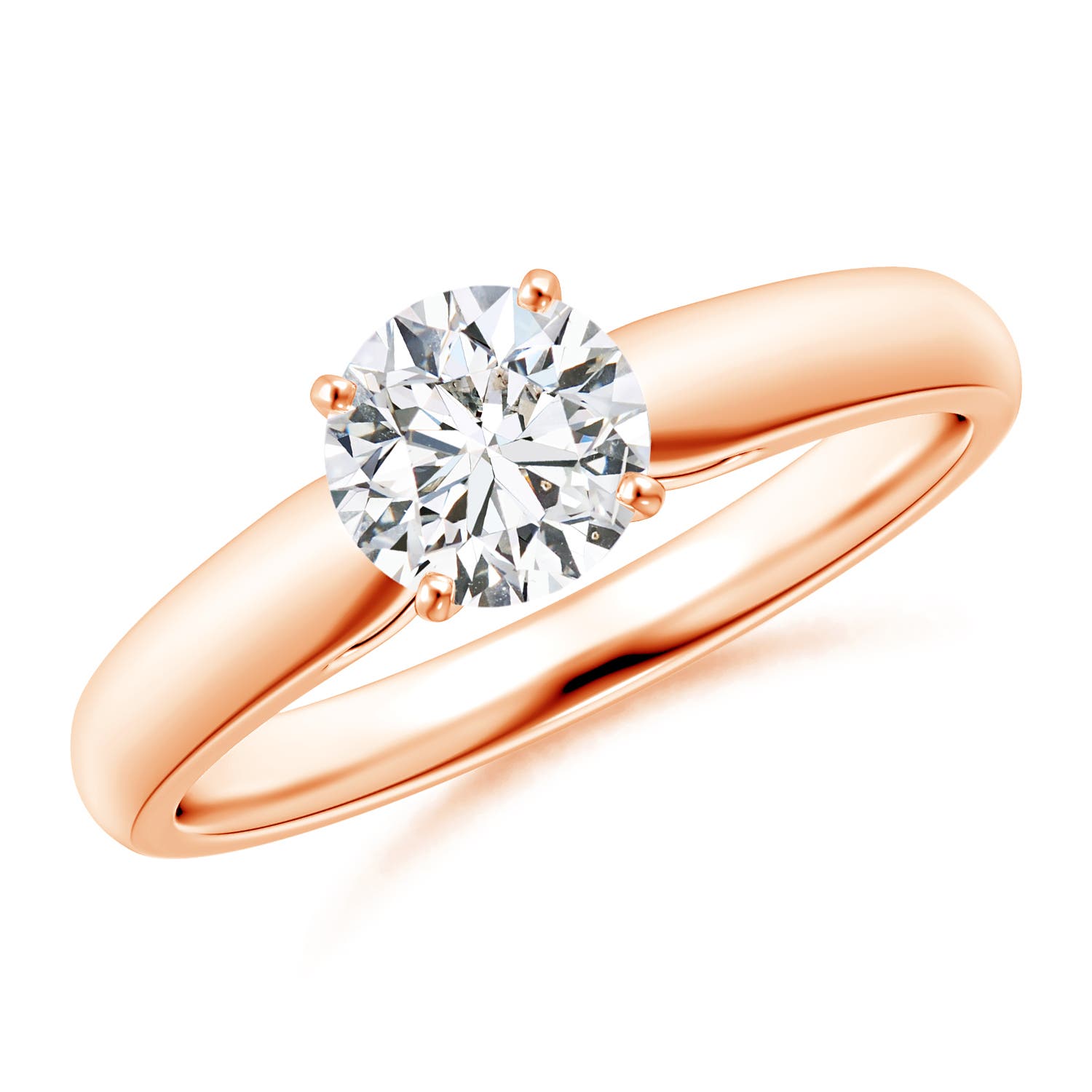 H, SI2 / 0.75 CT / 14 KT Rose Gold