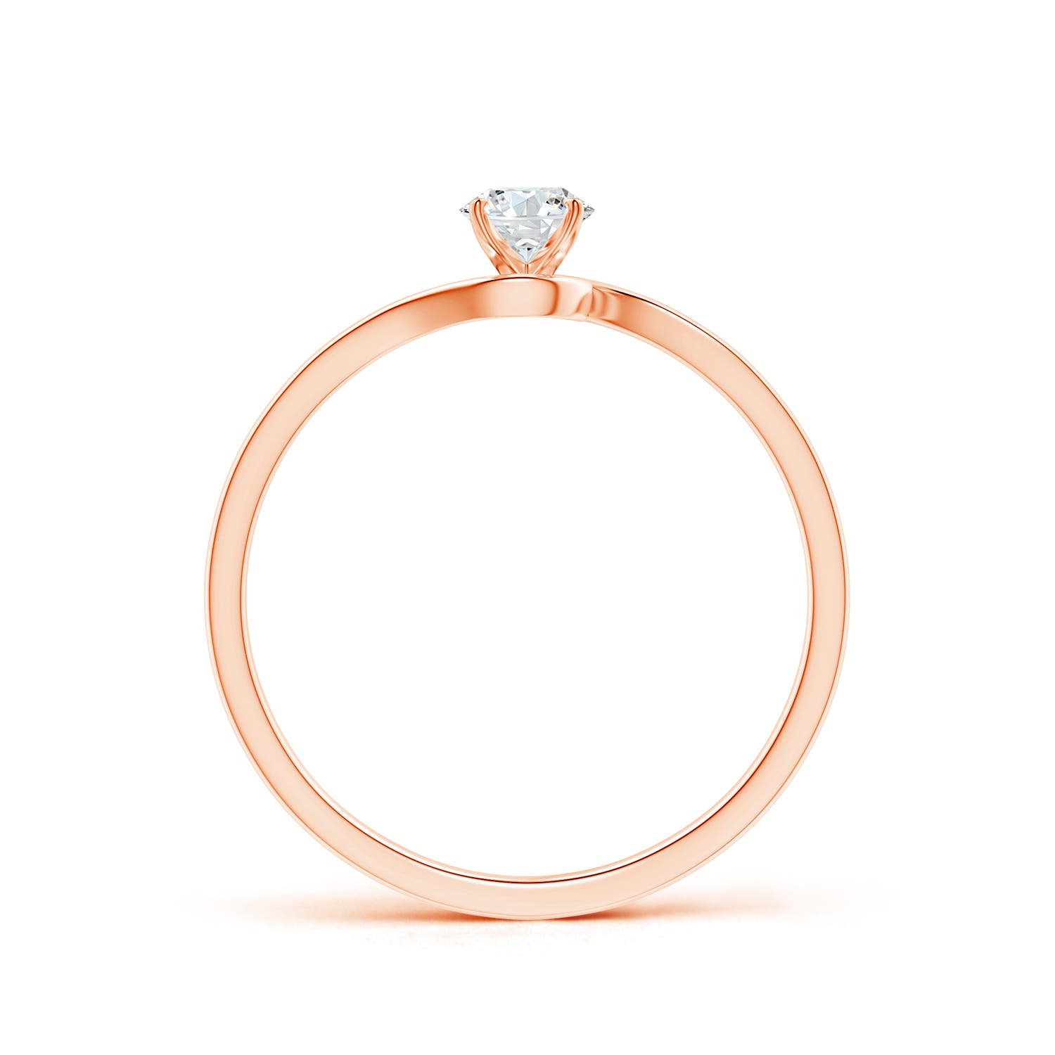 G, VS2 / 0.25 CT / 14 KT Rose Gold