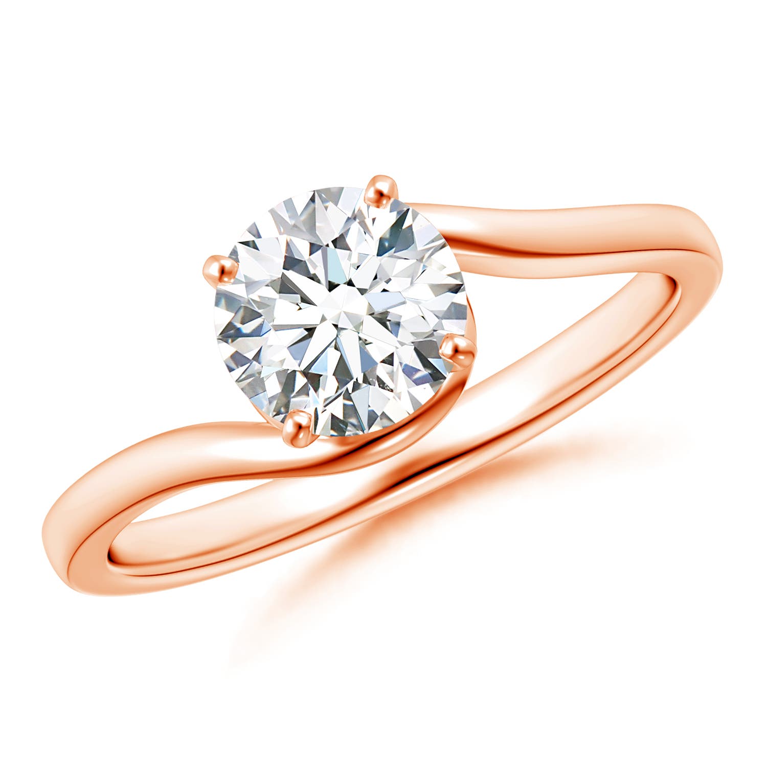 G, VS2 / 1 CT / 14 KT Rose Gold